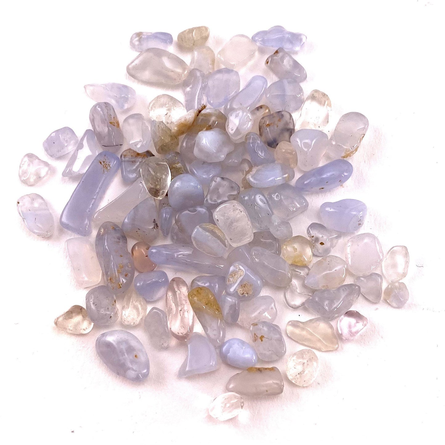 20g of Blue Lace Agate, mini tumbled stones, tumbled crystal, tumbled blue lace agate, blue lace agate chips