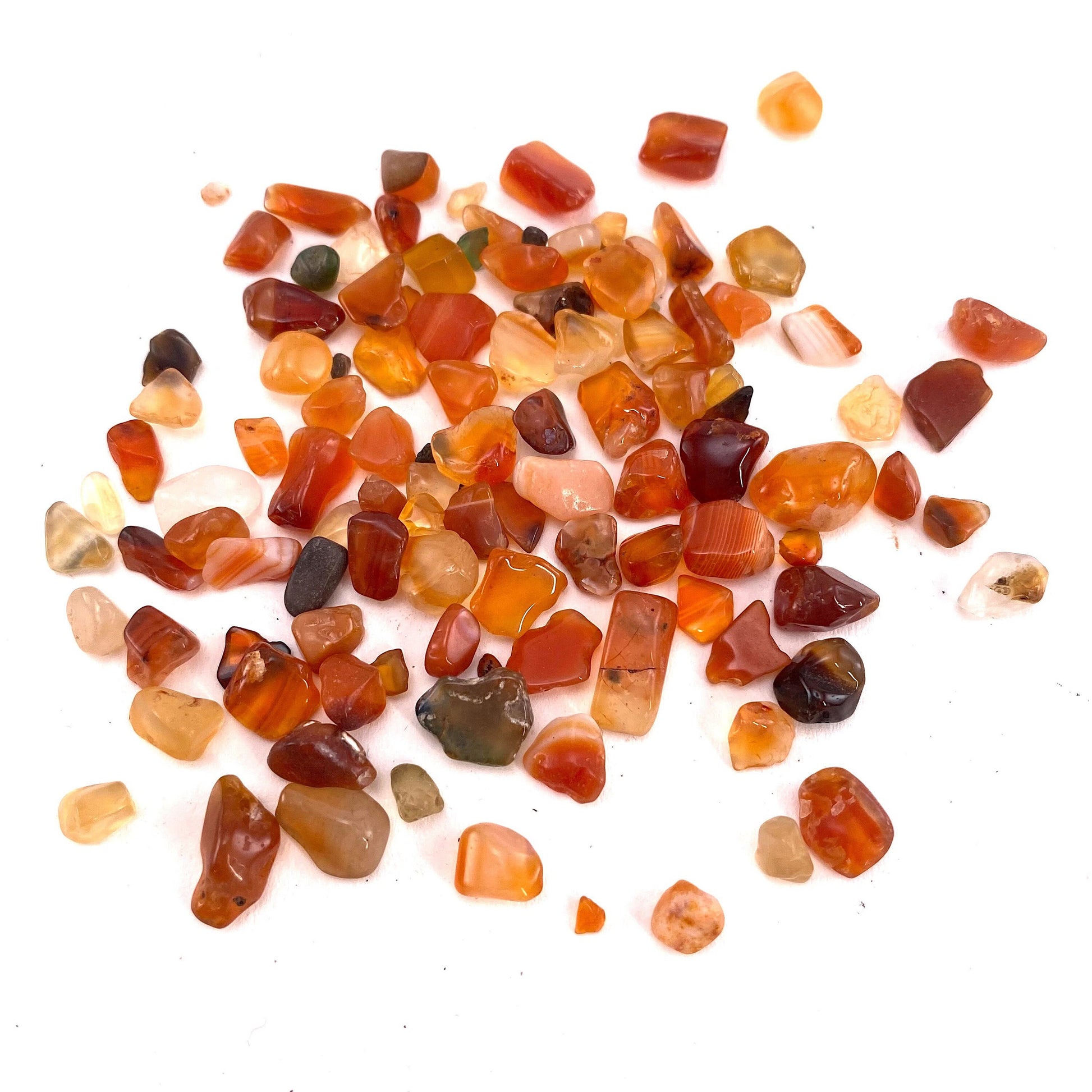 20g of Red Carnelian, mini tumbled stones, tumbled crystal, tumbled carnelian, red carnelian