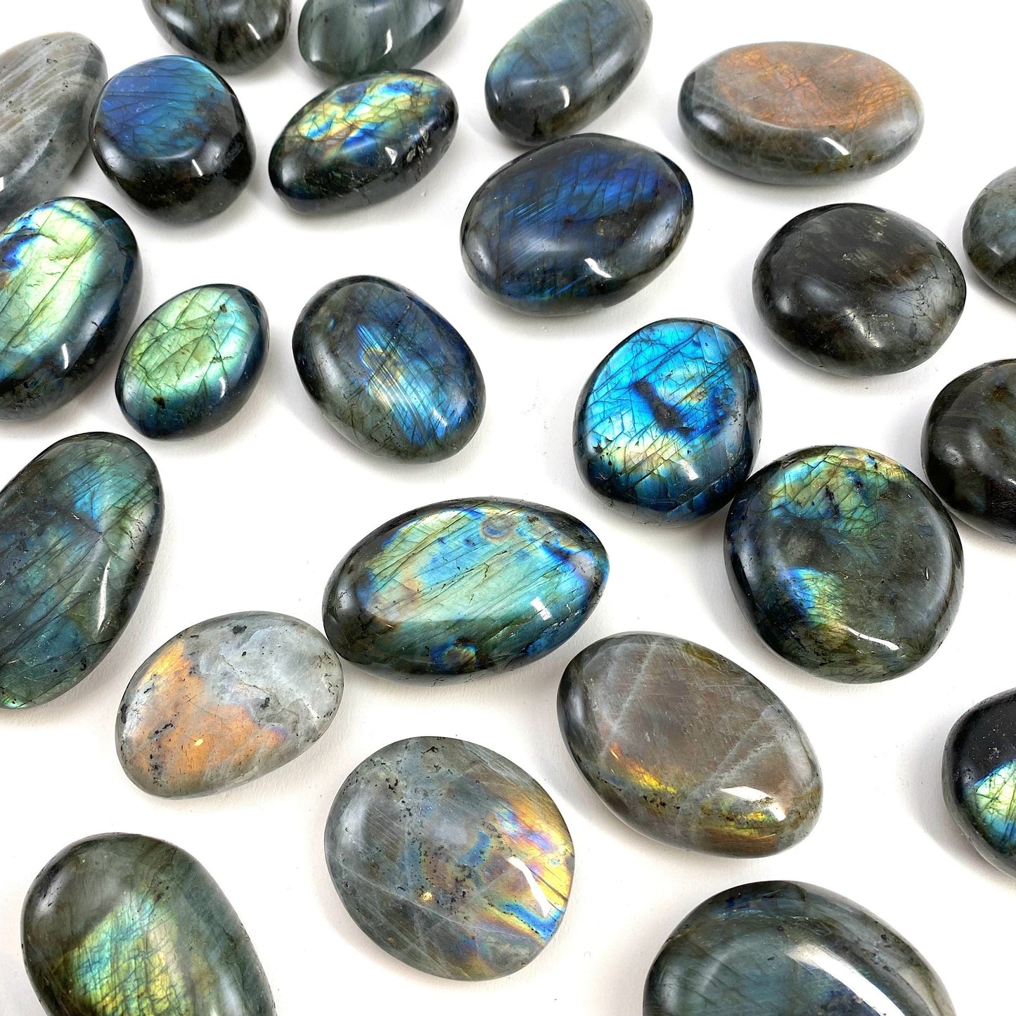 Flashy Labradorite Palm Stone, labradorite palmstone, blue labradorite, flashy labradorite, palm stones