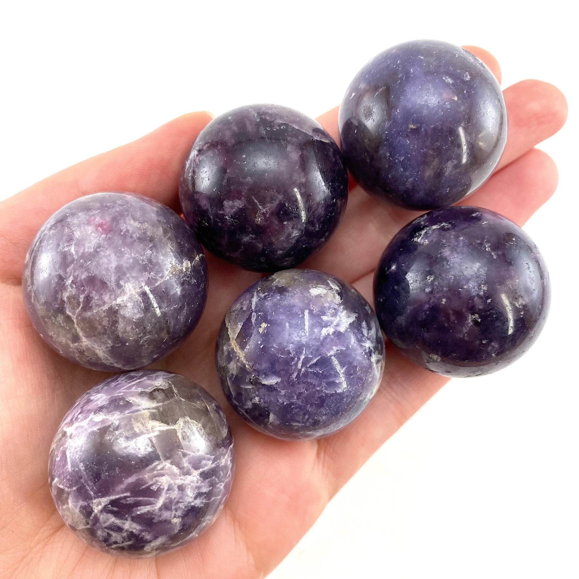 Lepidolite Sphere, crystal ball, Purple lepidolite sphere, Lepidolite crystal, crystal sphere