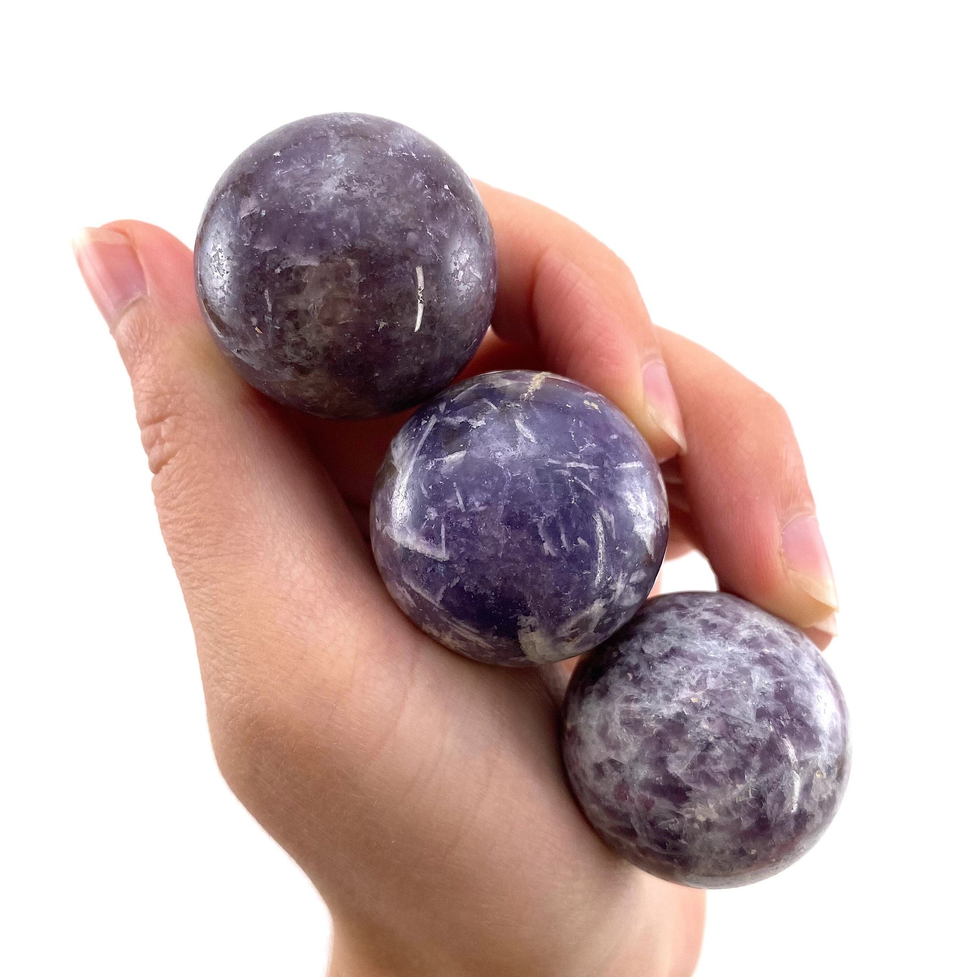 Lepidolite Sphere, crystal ball, Purple lepidolite sphere, Lepidolite crystal, crystal sphere