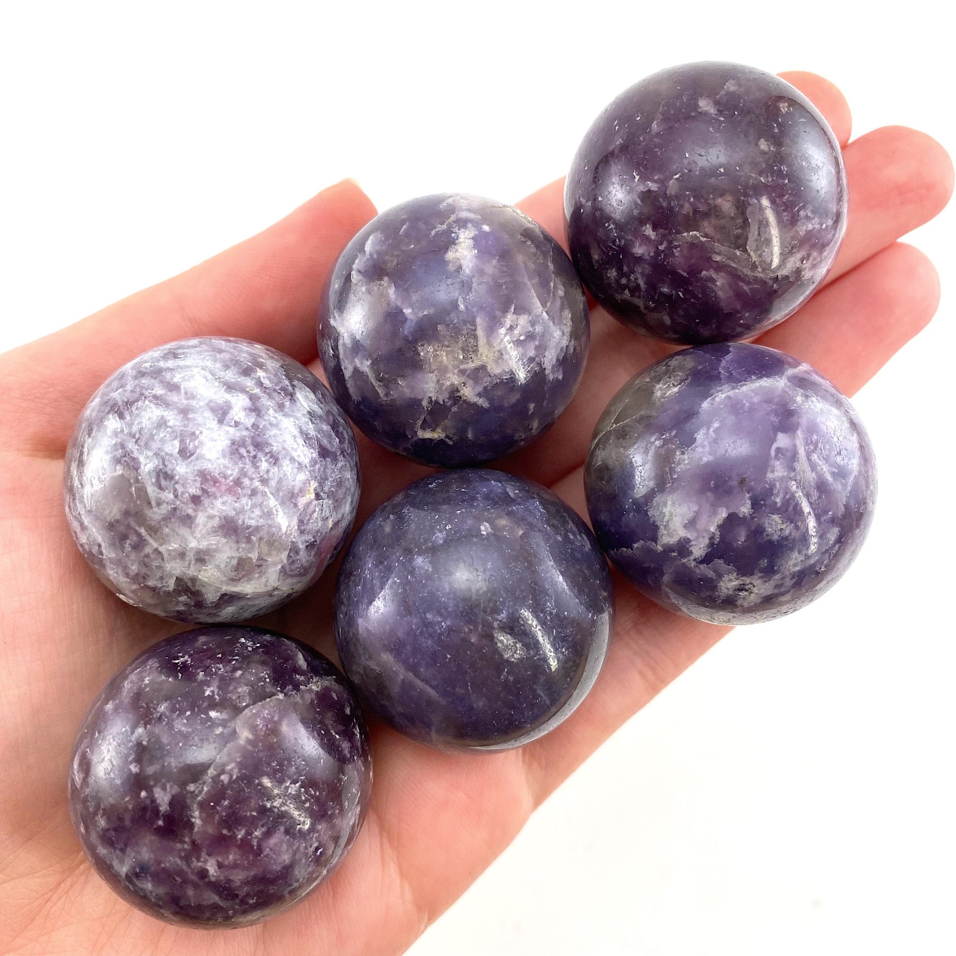 Lepidolite Sphere, crystal ball, Purple lepidolite sphere, Lepidolite crystal, crystal sphere
