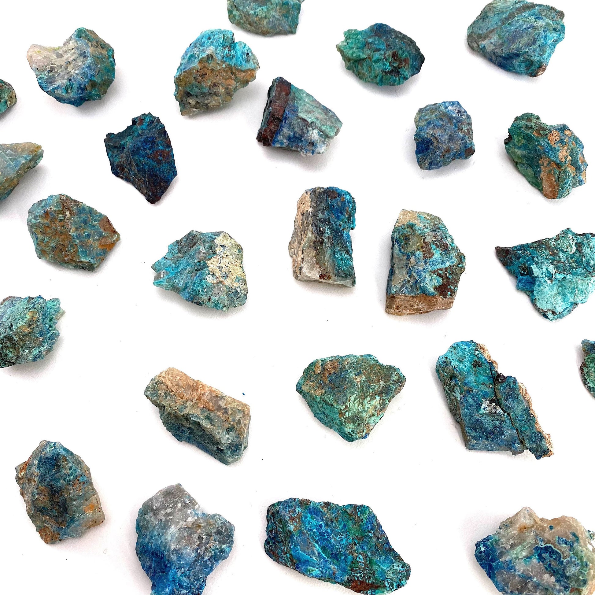 ONE Raw Shattuckite & Chrysocolla Specimen (Namibia), raw shattukite, Chrysocolla, mineral specimen