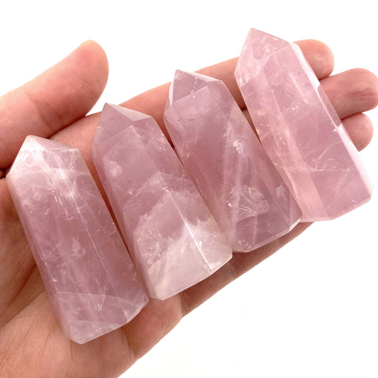 Rose Quartz Point, rose quartz tower, crystal point, rose quartz crystal, pink quartz