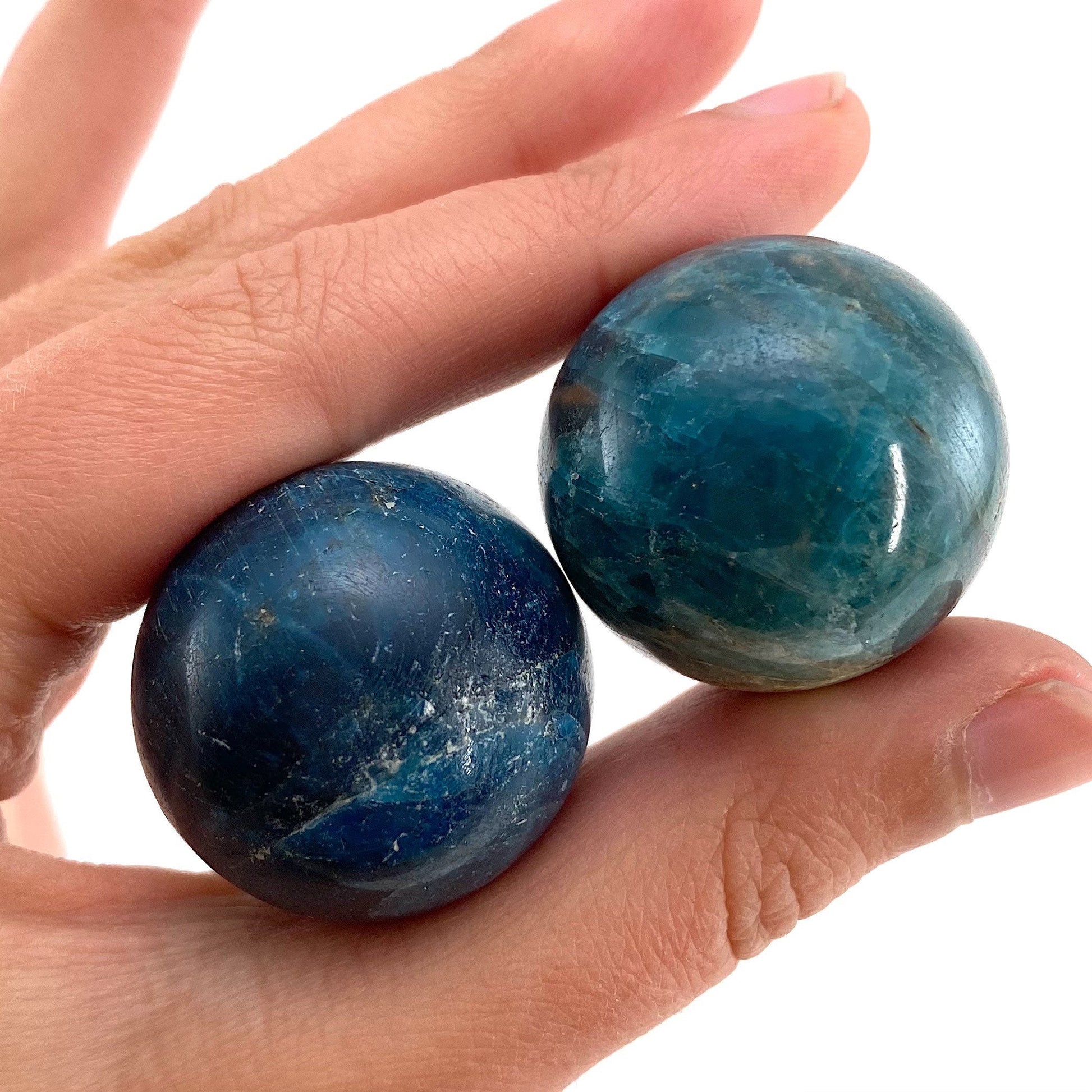 Blue Apatite Sphere | Polished Crystal Ball (Throat Chakra)