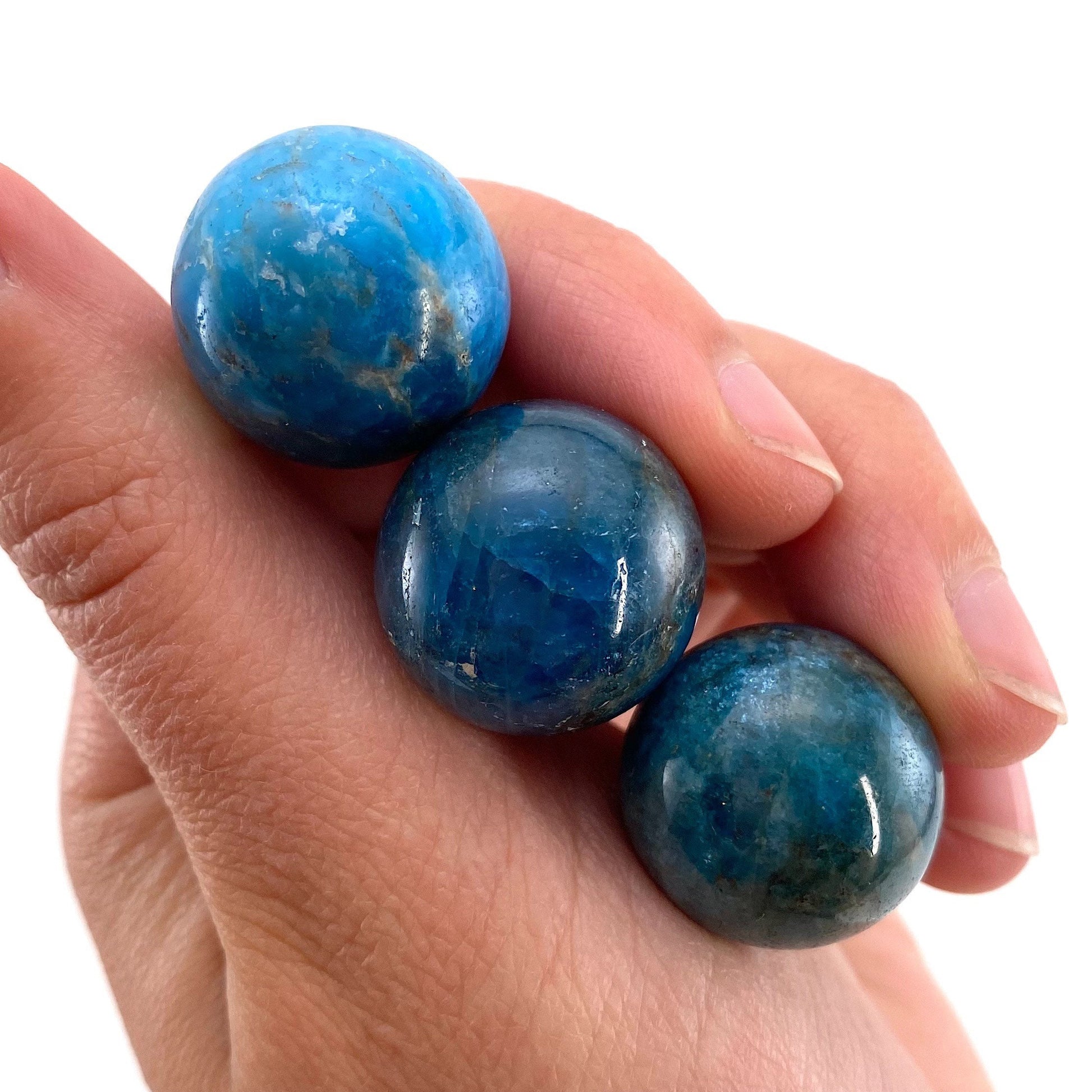 Mini Blue Apatite Sphere, crystal ball, blue apatite sphere, blue apatite palm stone, crystal sphere
