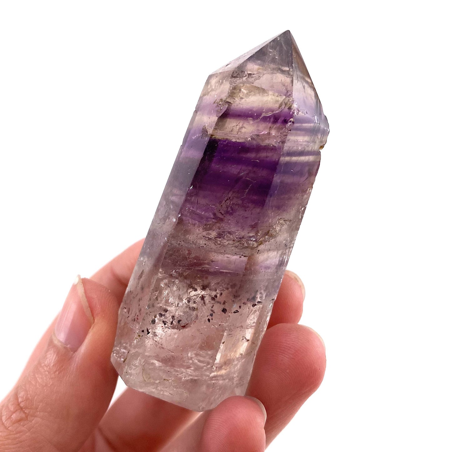 Amethyst Point | Polished Natural Purple Crystal Tower (Crown Chakra)