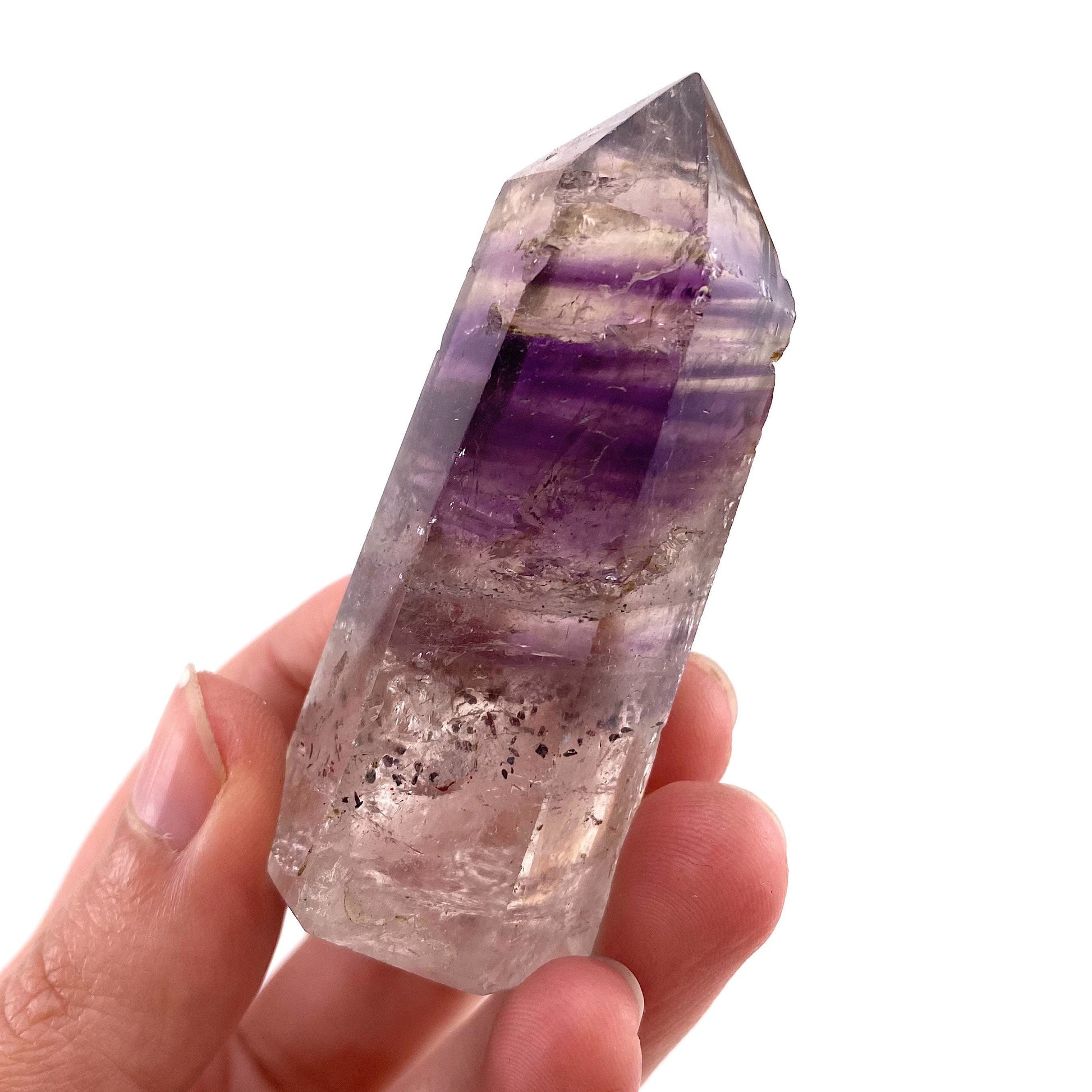Amethyst Point | Polished Natural Purple Crystal Tower (Crown Chakra)