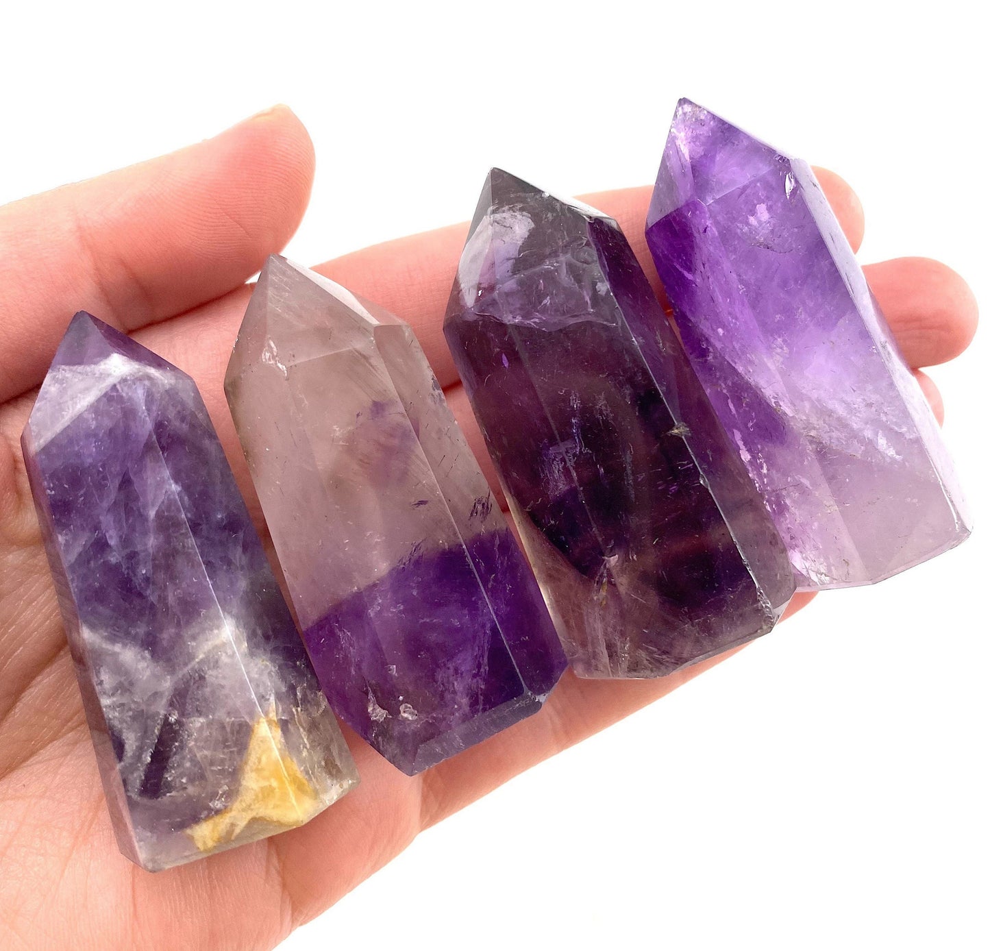 Amethyst Point | Polished Natural Purple Crystal Tower (Crown Chakra)