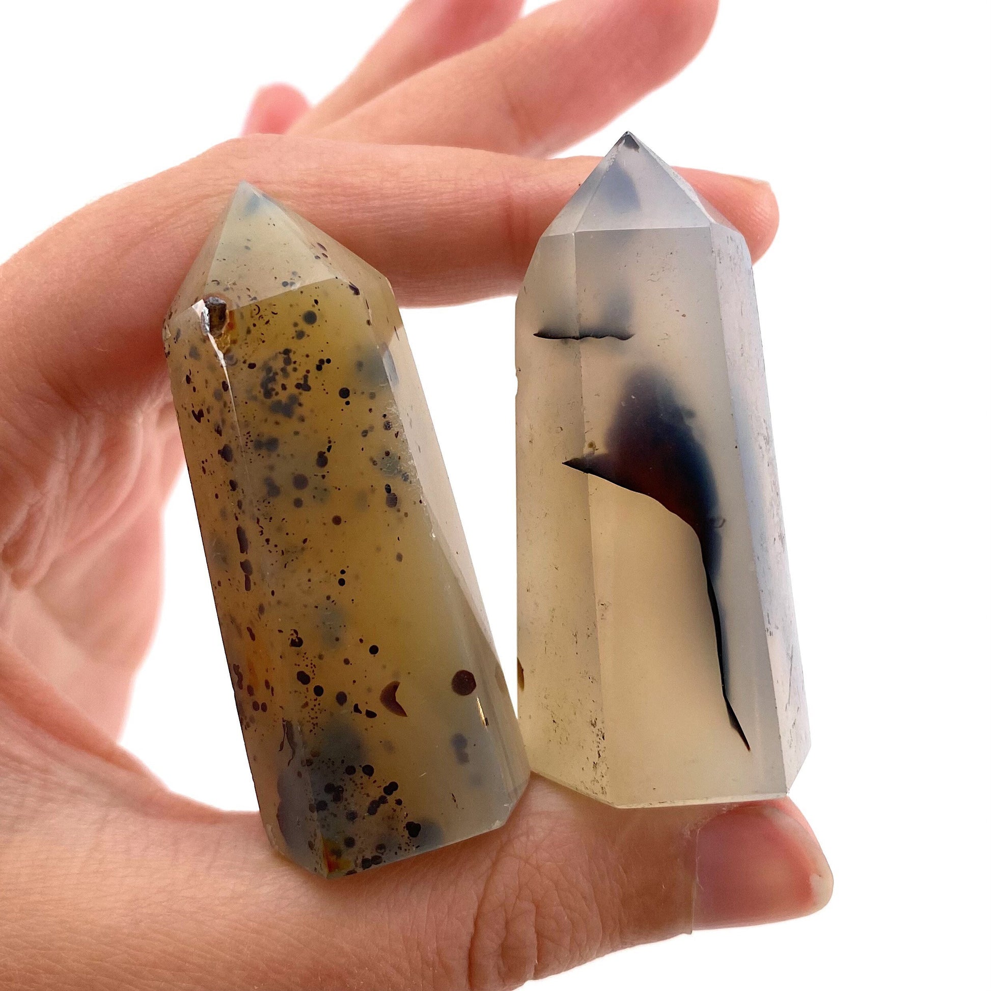 Dendritic Agate Point, polished agate point, agate mini tower, crystal point, agate crystal, dendritic agate