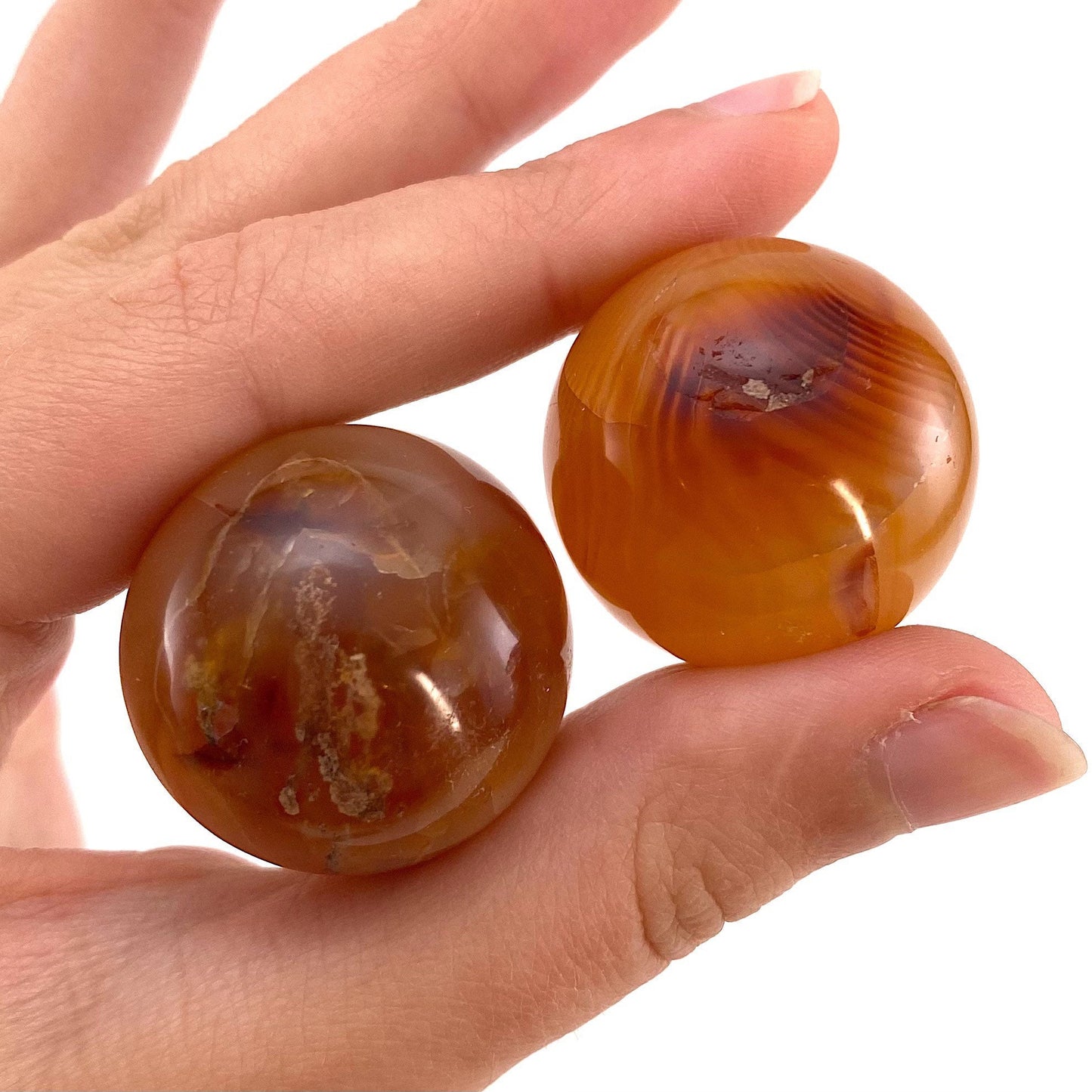 Carnelian Sphere | Red-Orange Polished Crystal Ball (Sacral Chakra)