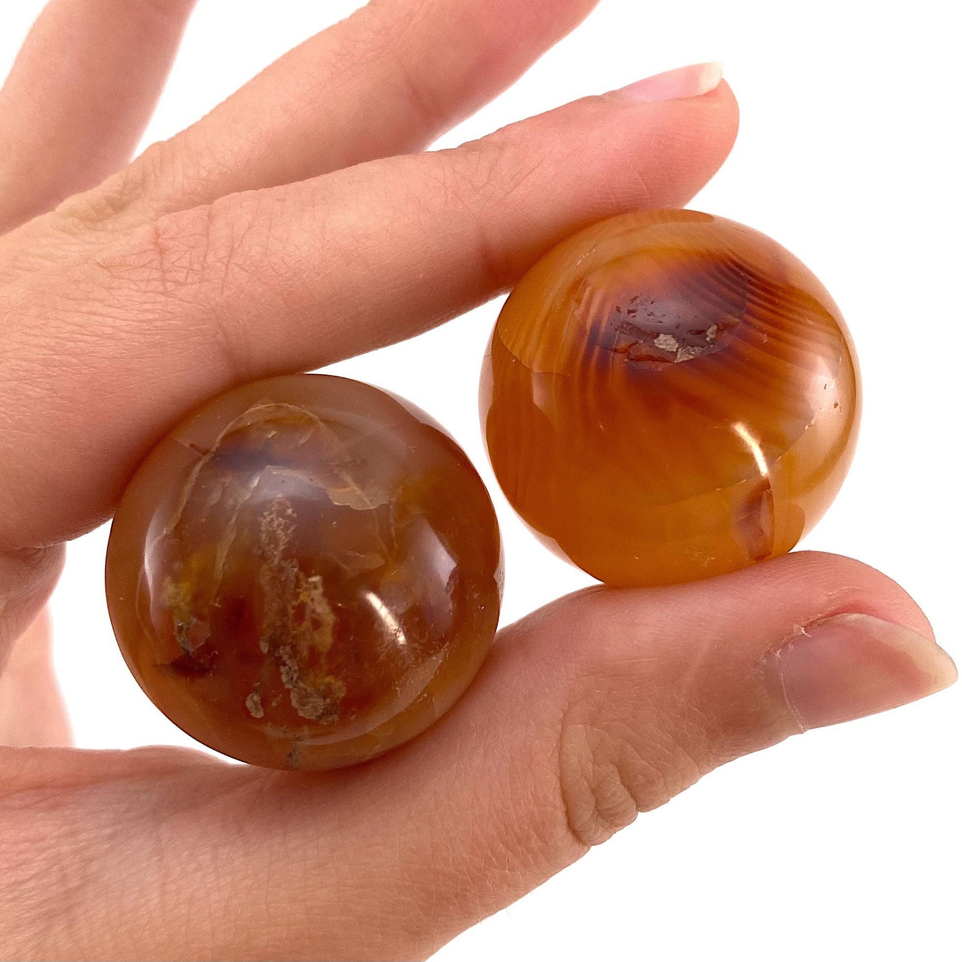 Carnelian Sphere | Red-Orange Polished Crystal Ball (Sacral Chakra)