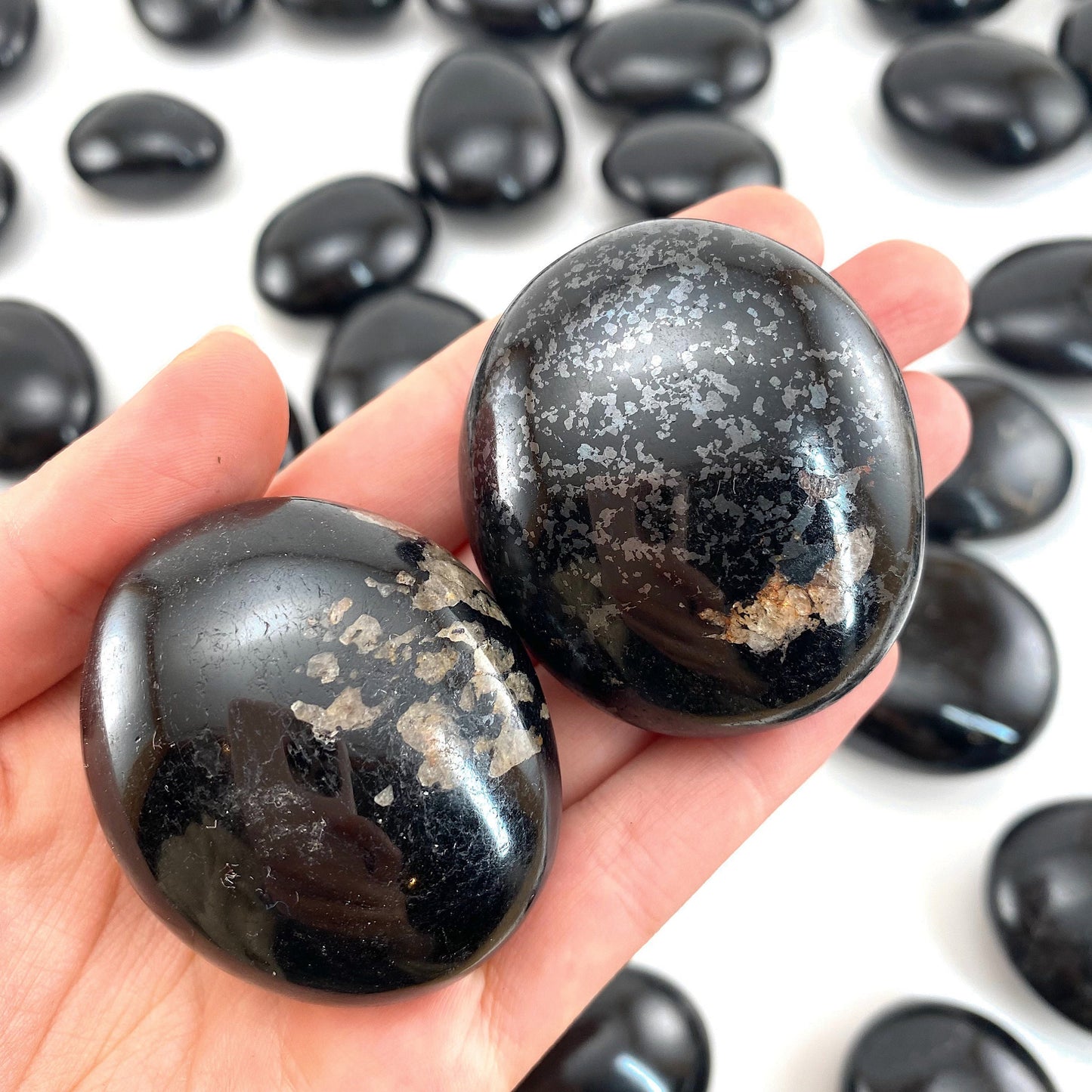 Black Tourmaline Palm stone, black tourmaline, pocket stone, tourmaline, palm stone, polished tourmaline
