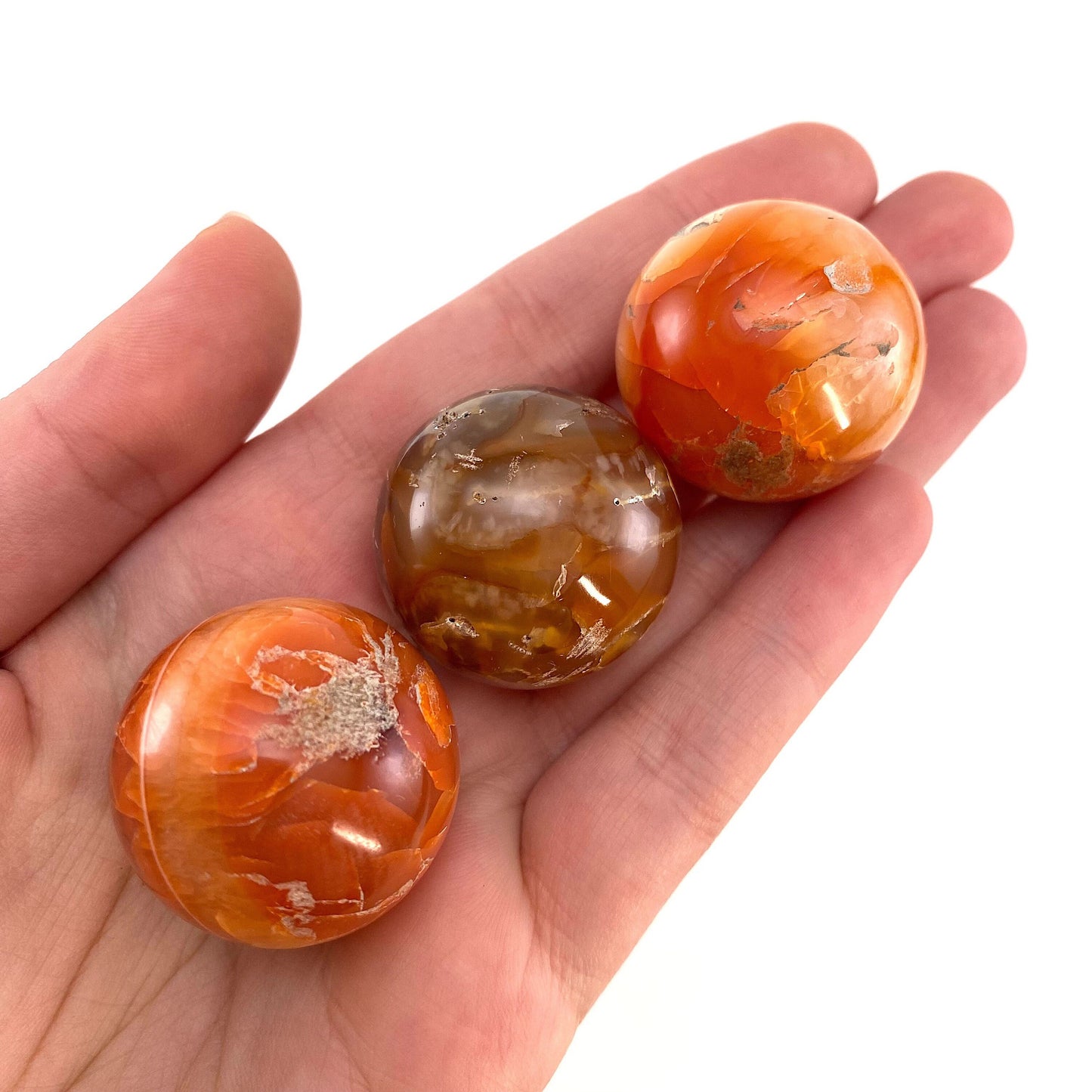 Carnelian Sphere | Red-Orange Polished Crystal Ball (Sacral Chakra)
