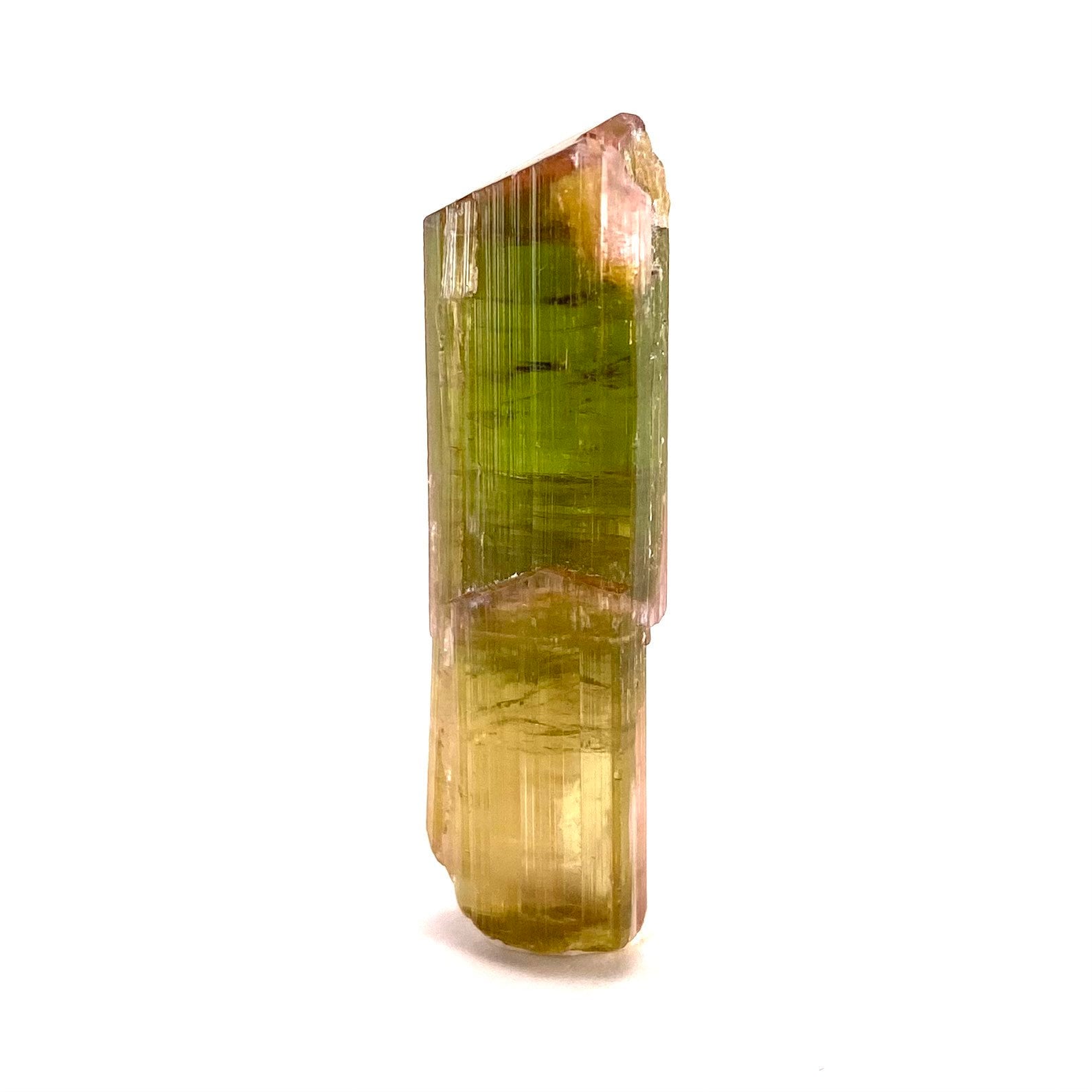 Elbaite Tourmaline (Pakistan), raw tourmaline, natural tourmaline, tourmaline, green tourmaline, tourmaline crystal, bi color tourmaline
