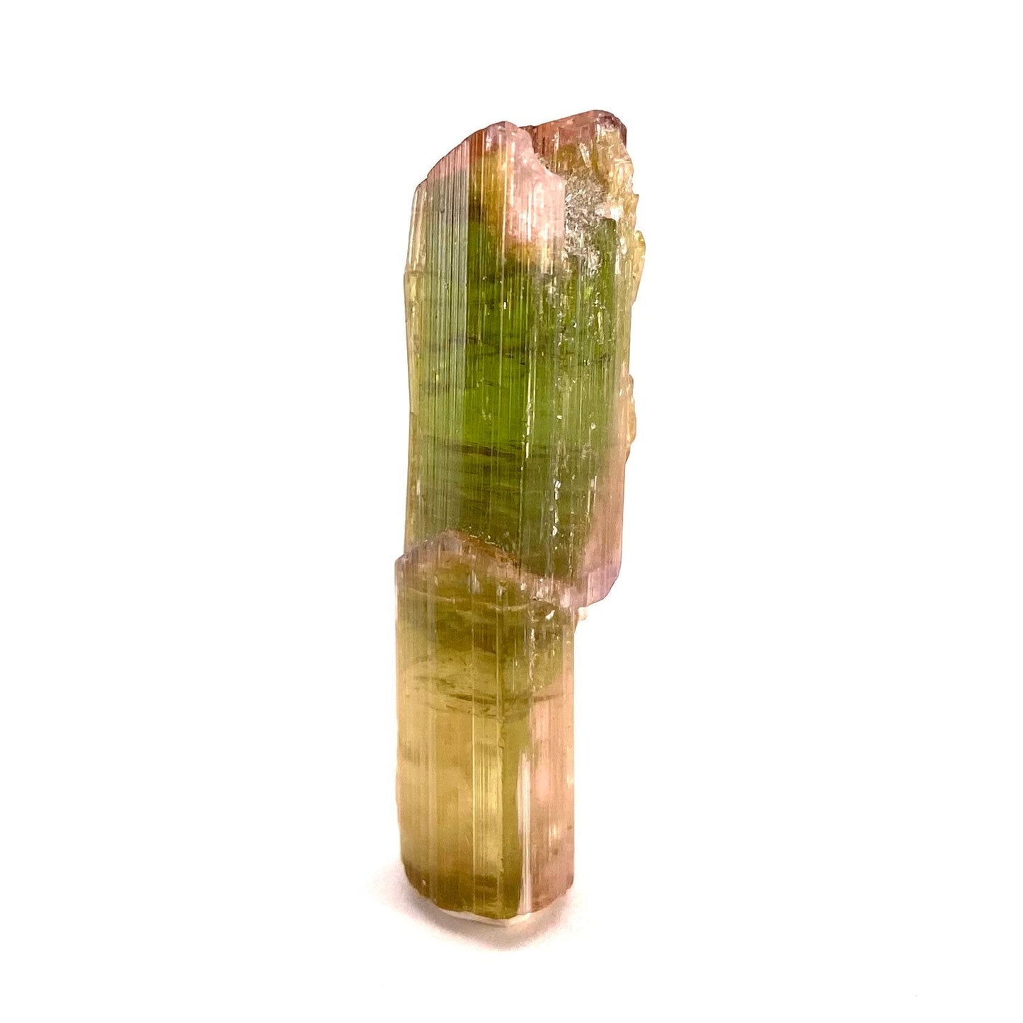 Elbaite Tourmaline (Pakistan), raw tourmaline, natural tourmaline, tourmaline, green tourmaline, tourmaline crystal, bi color tourmaline