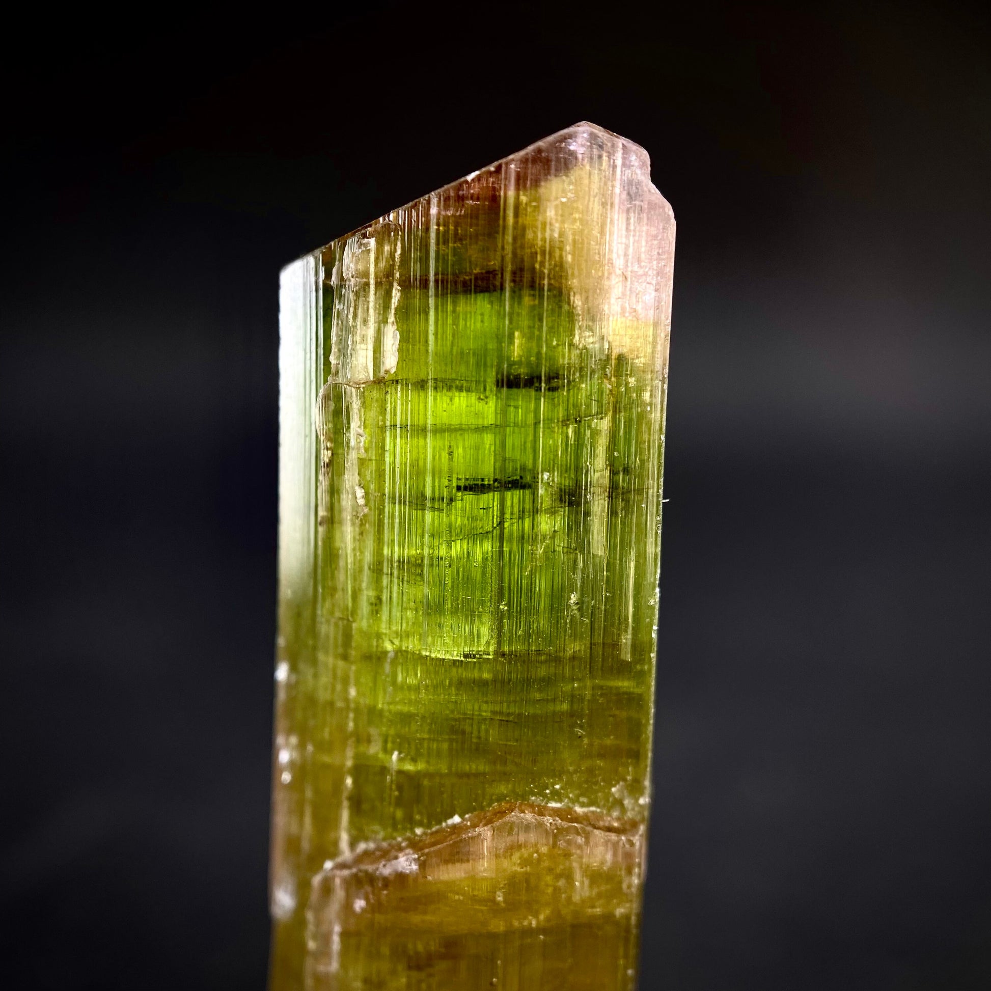 Elbaite Tourmaline (Pakistan), raw tourmaline, natural tourmaline, tourmaline, green tourmaline, tourmaline crystal, bi color tourmaline