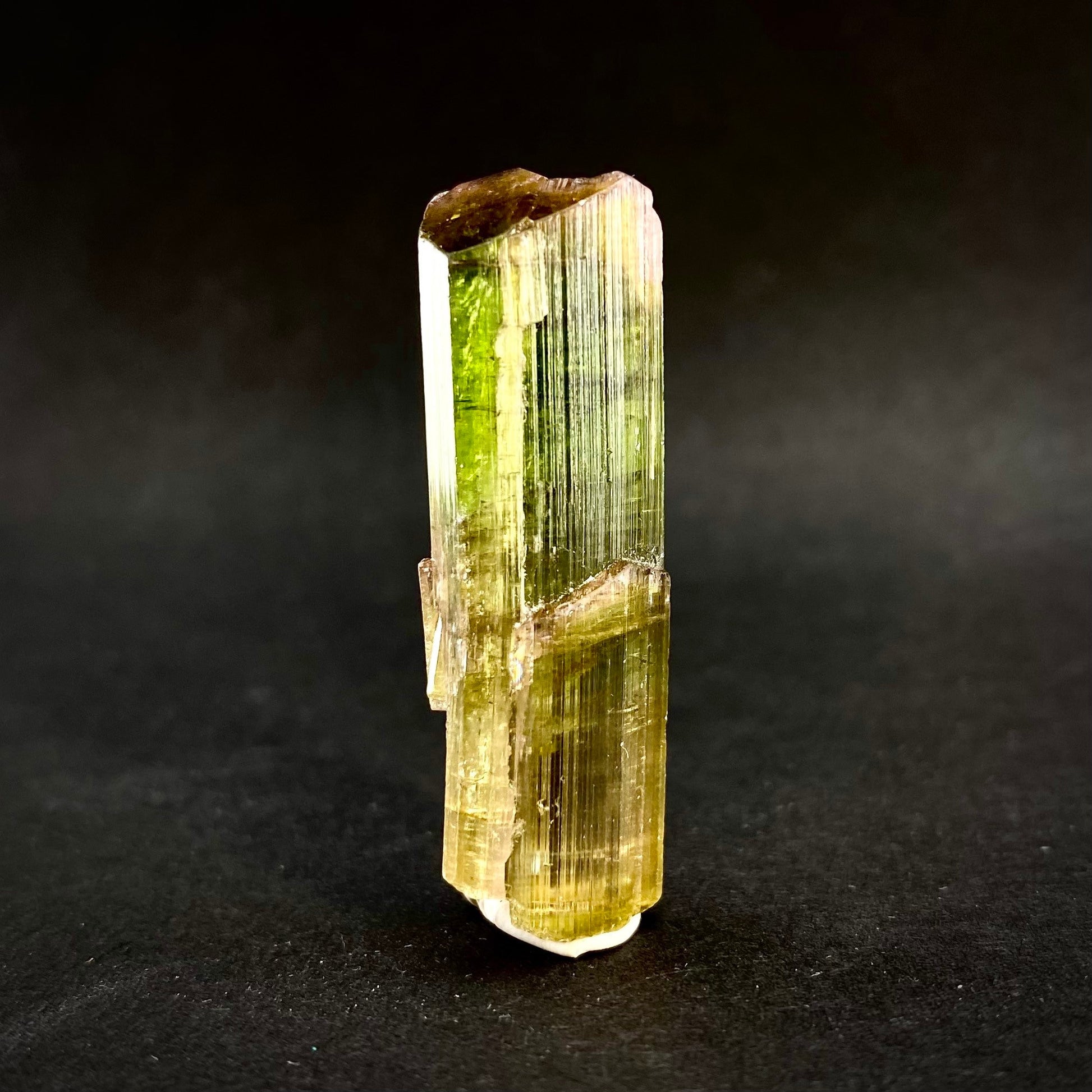Elbaite Tourmaline (Pakistan), raw tourmaline, natural tourmaline, tourmaline, green tourmaline, tourmaline crystal, bi color tourmaline
