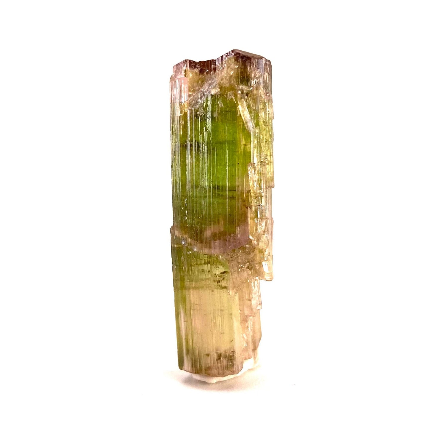 Elbaite Tourmaline (Pakistan), raw tourmaline, natural tourmaline, tourmaline, green tourmaline, tourmaline crystal, bi color tourmaline