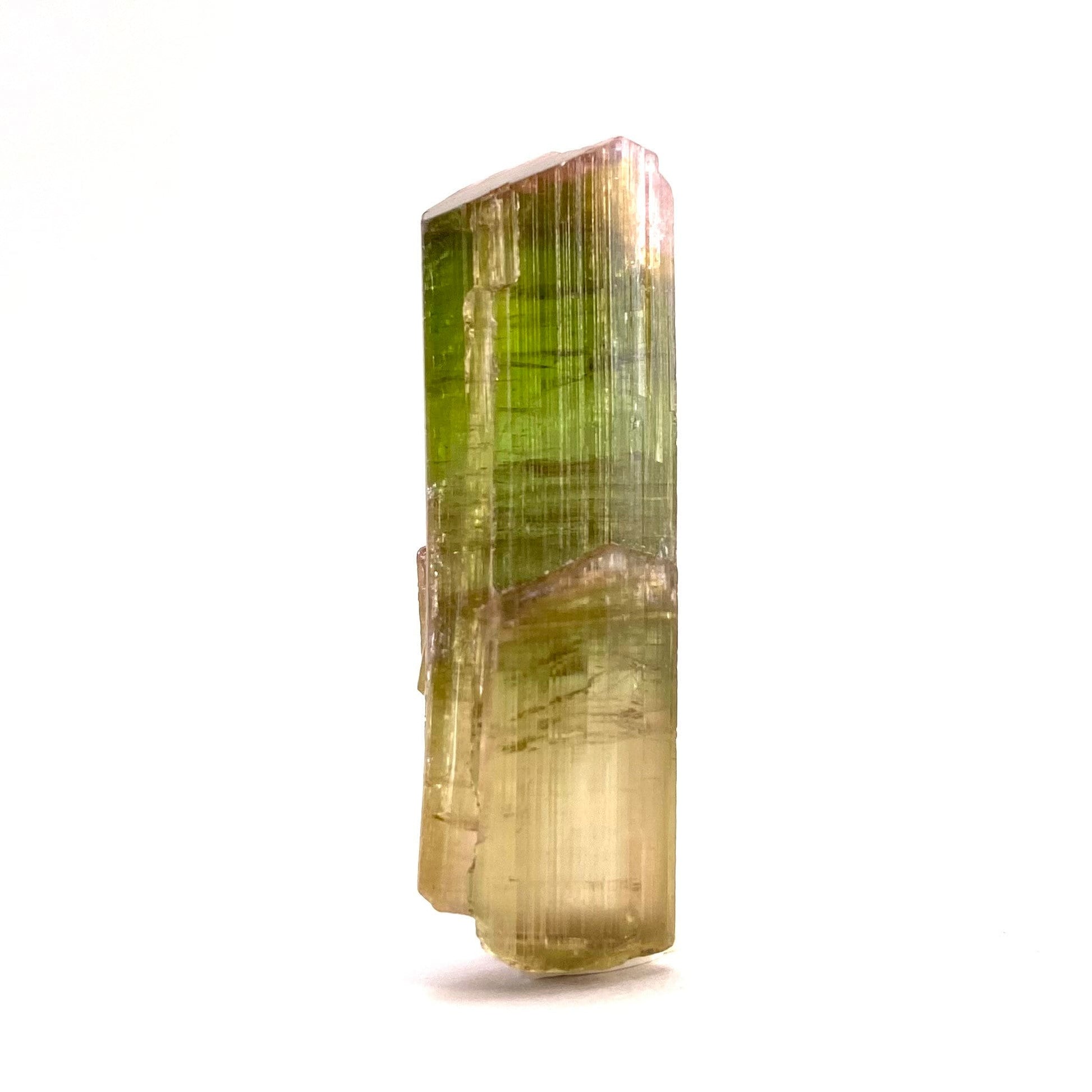Elbaite Tourmaline (Pakistan), raw tourmaline, natural tourmaline, tourmaline, green tourmaline, tourmaline crystal, bi color tourmaline