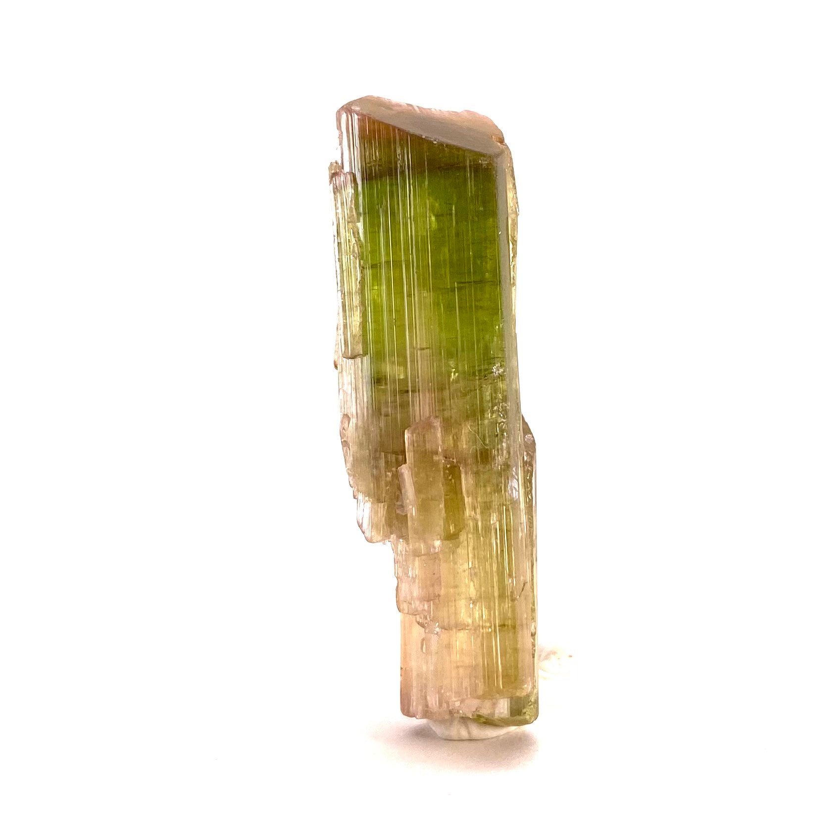Elbaite Tourmaline (Pakistan), raw tourmaline, natural tourmaline, tourmaline, green tourmaline, tourmaline crystal, bi color tourmaline