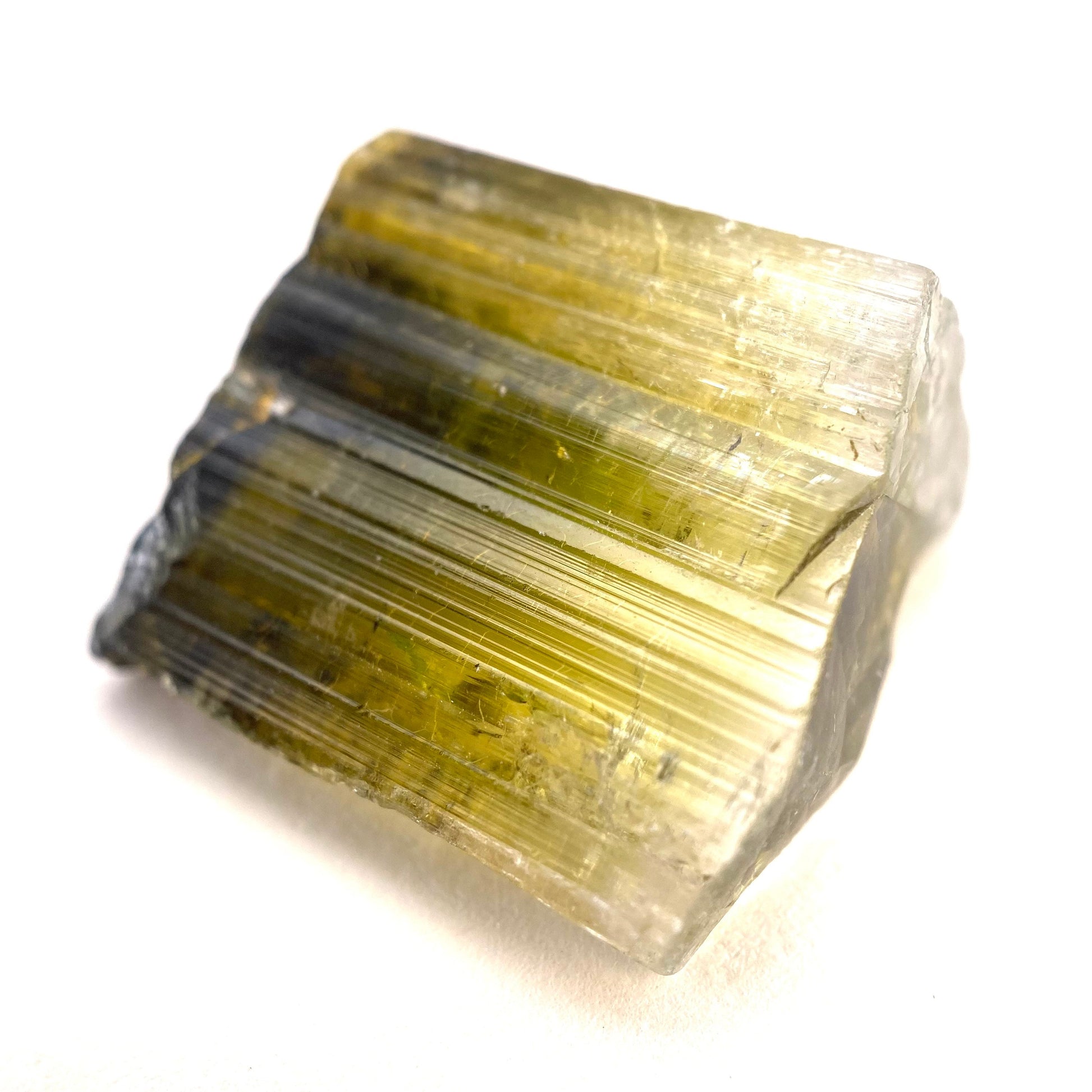 Elbaite Tourmaline (Pakistan), raw tourmaline, natural tourmaline, tourmaline, green tourmaline, tourmaline crystal, bi color tourmaline