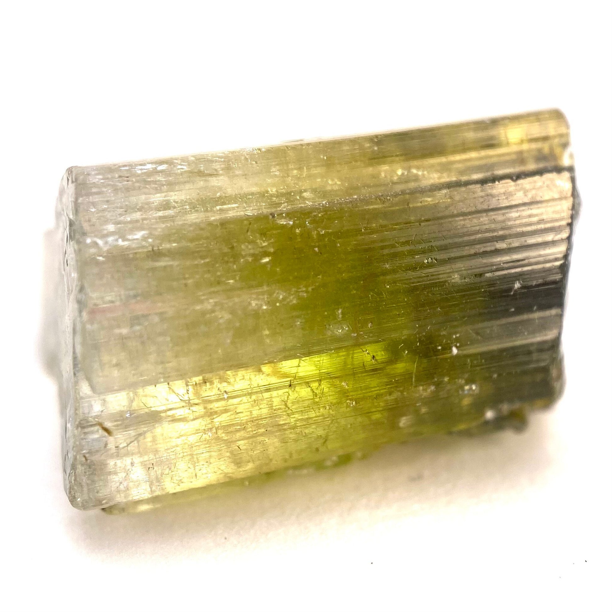 Elbaite Tourmaline (Pakistan), raw tourmaline, natural tourmaline, tourmaline, green tourmaline, tourmaline crystal, bi color tourmaline