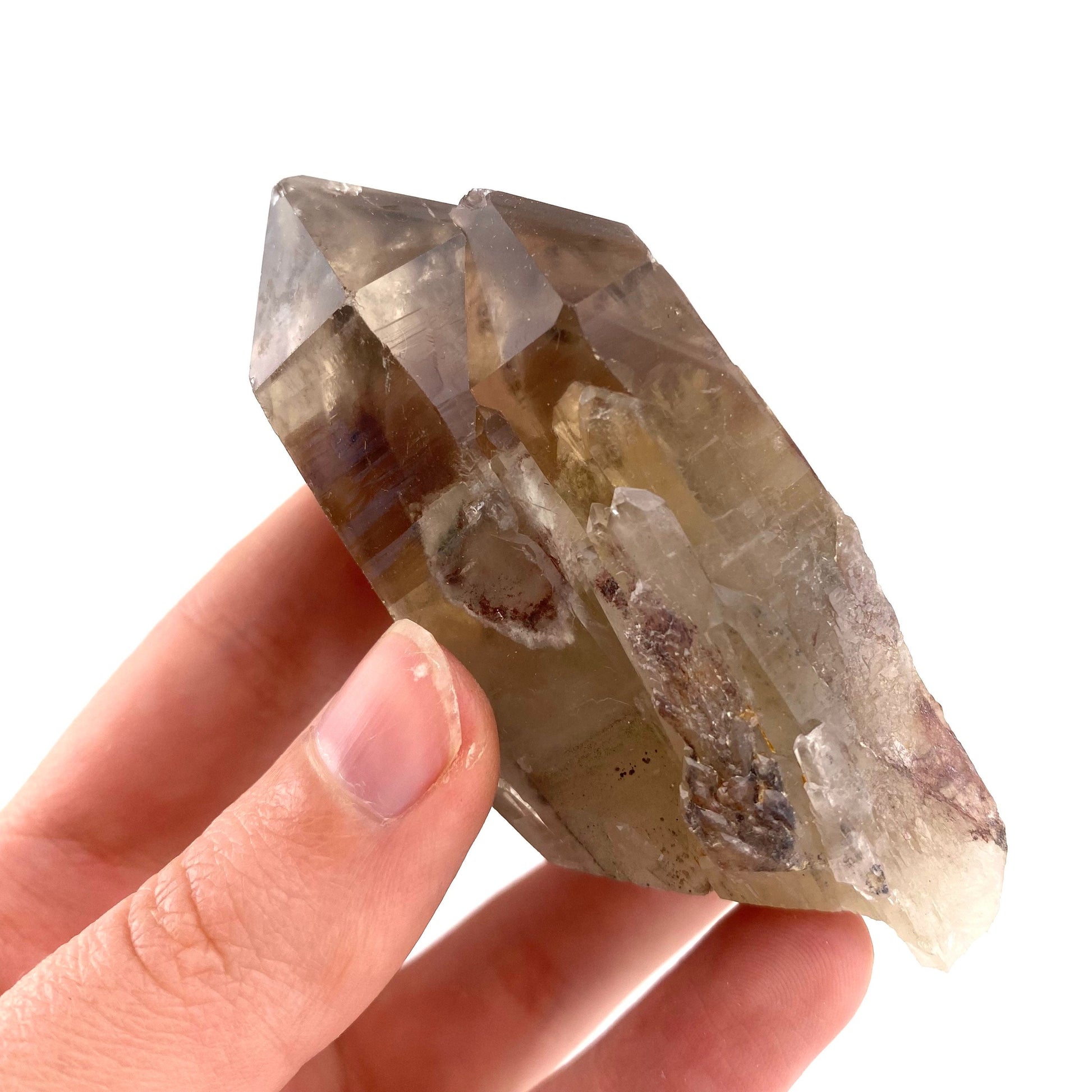 Red Hematite Quartz Cluster (Zimbabwe), quartz crystal, hematite quartz point, red phantom quartz, fire quartz
