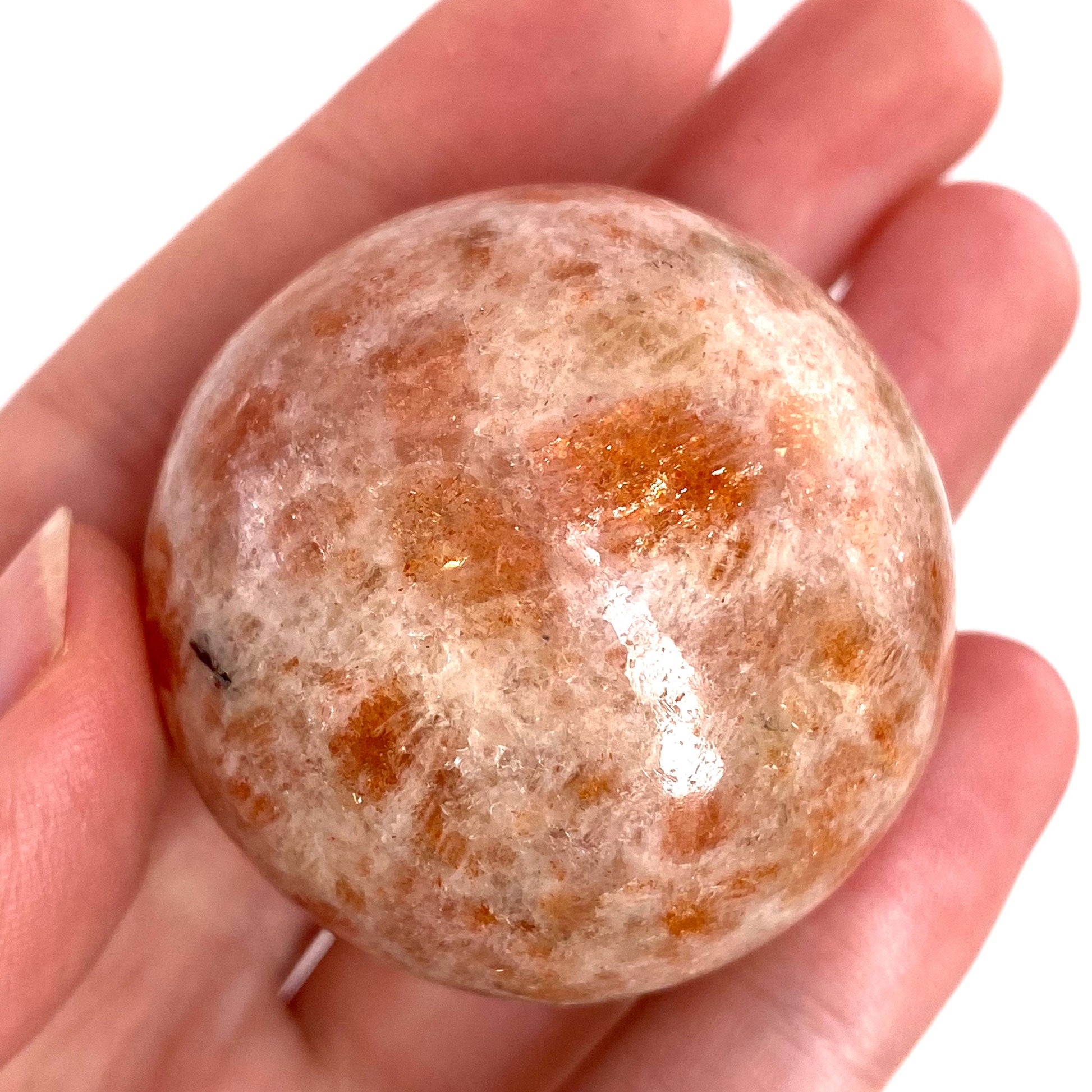 Sunstone Sphere, polished sunstone, sunstone crystal, sunstone ball, crystal ball, crystal sphere