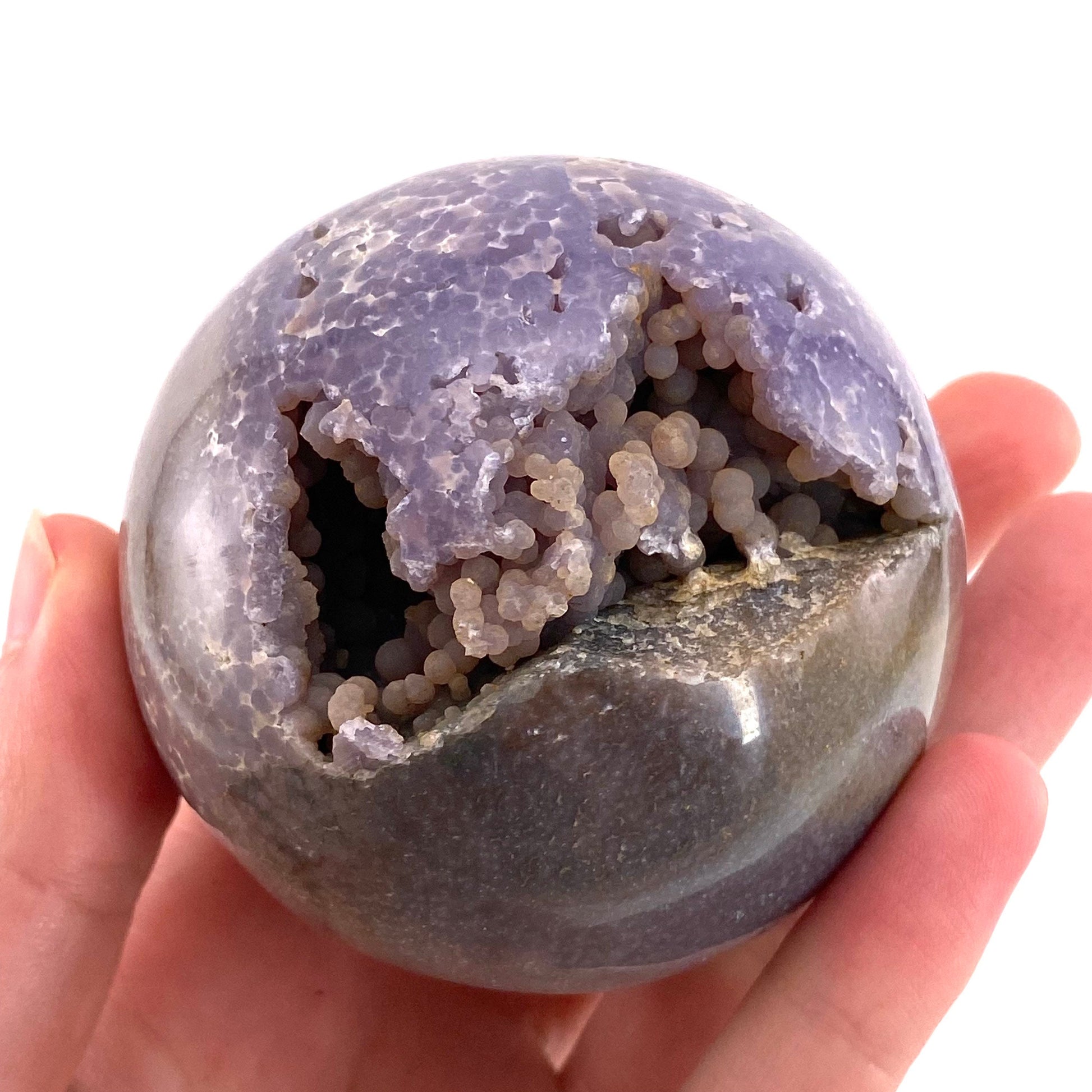 Grape Agate Sphere, purple grape agate, grape agate cluster, grape agate specimen