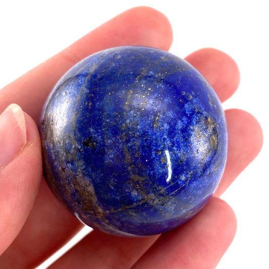 Lapis lazuli sphere, crystal ball, lapis lazuli palm stone, lapis lazuli ball, crystal ball, crystal sphere, lapis lazuli