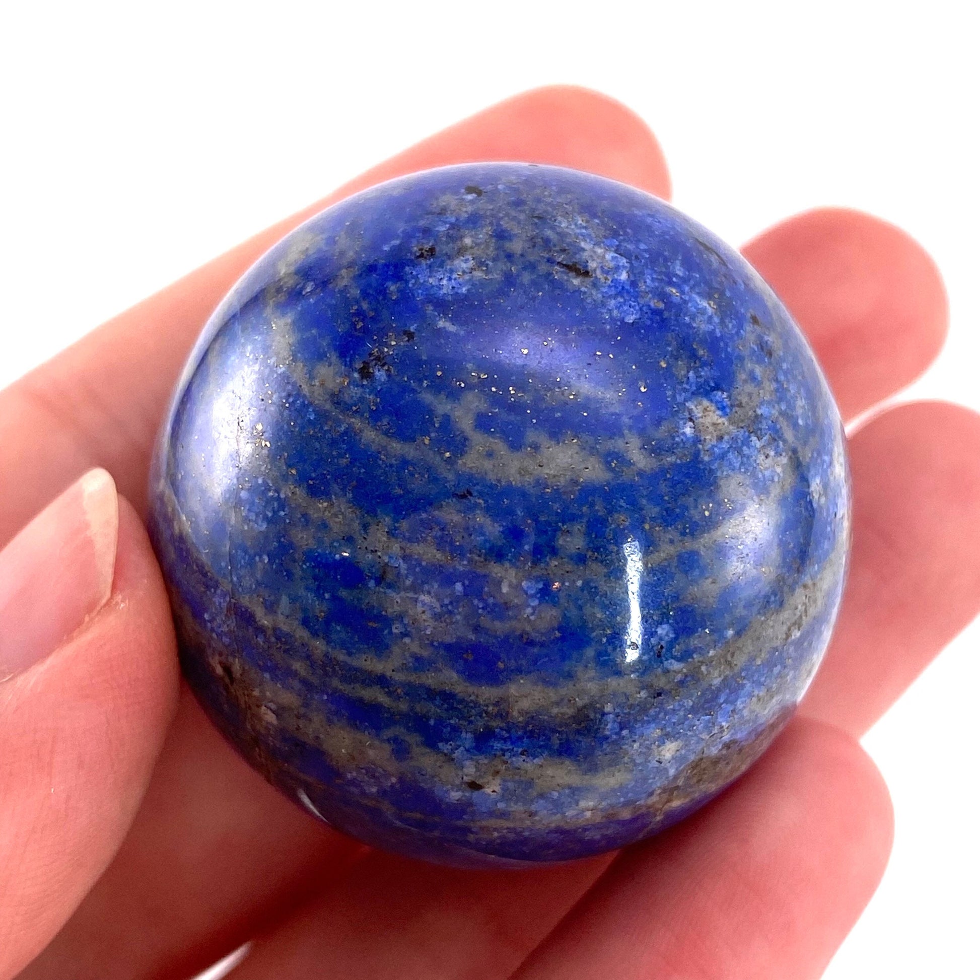 Lapis lazuli sphere, crystal ball, lapis lazuli palm stone, lapis lazuli ball, crystal ball, crystal sphere, lapis lazuli