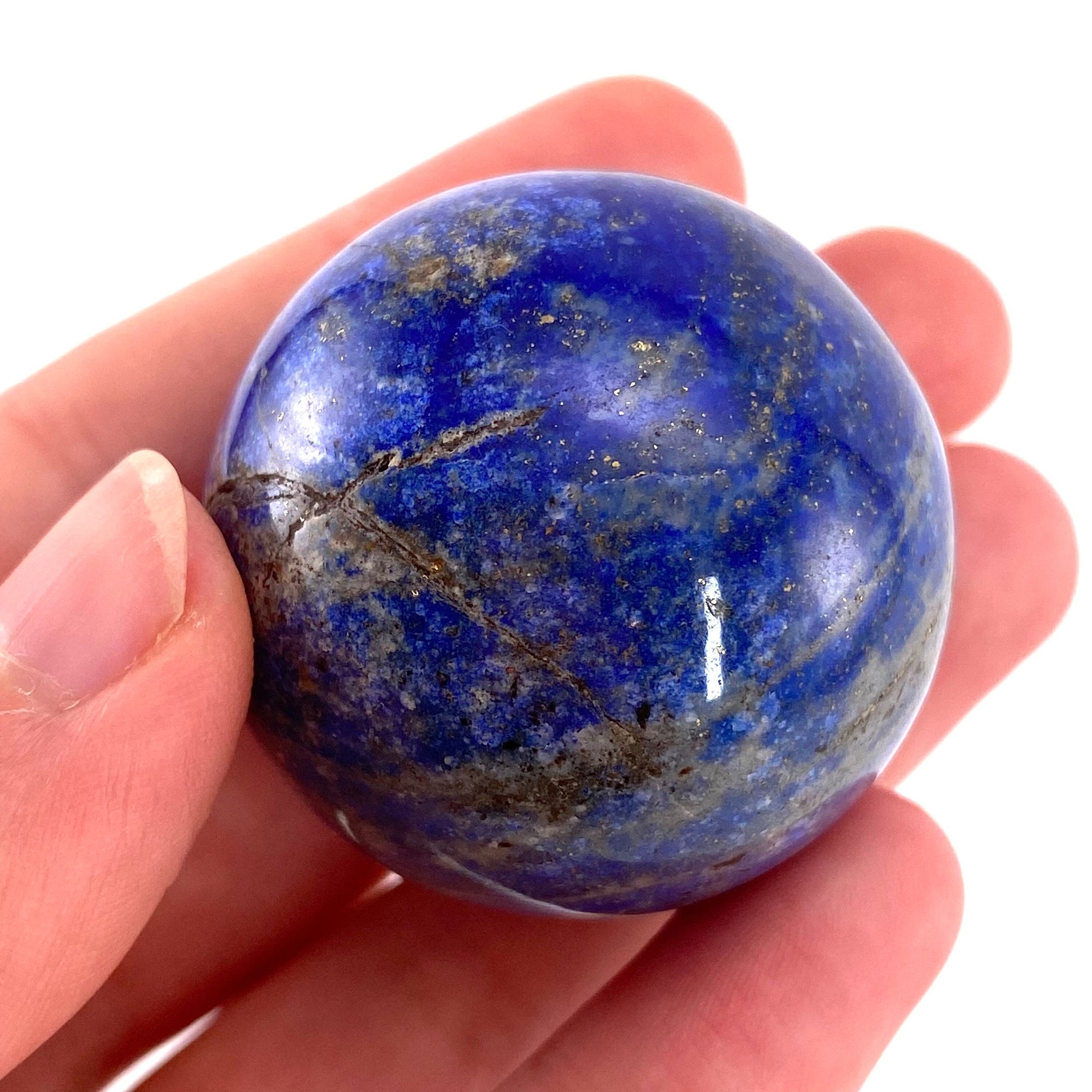 Lapis lazuli sphere, crystal ball, lapis lazuli palm stone, lapis lazuli ball, crystal ball, crystal sphere, lapis lazuli