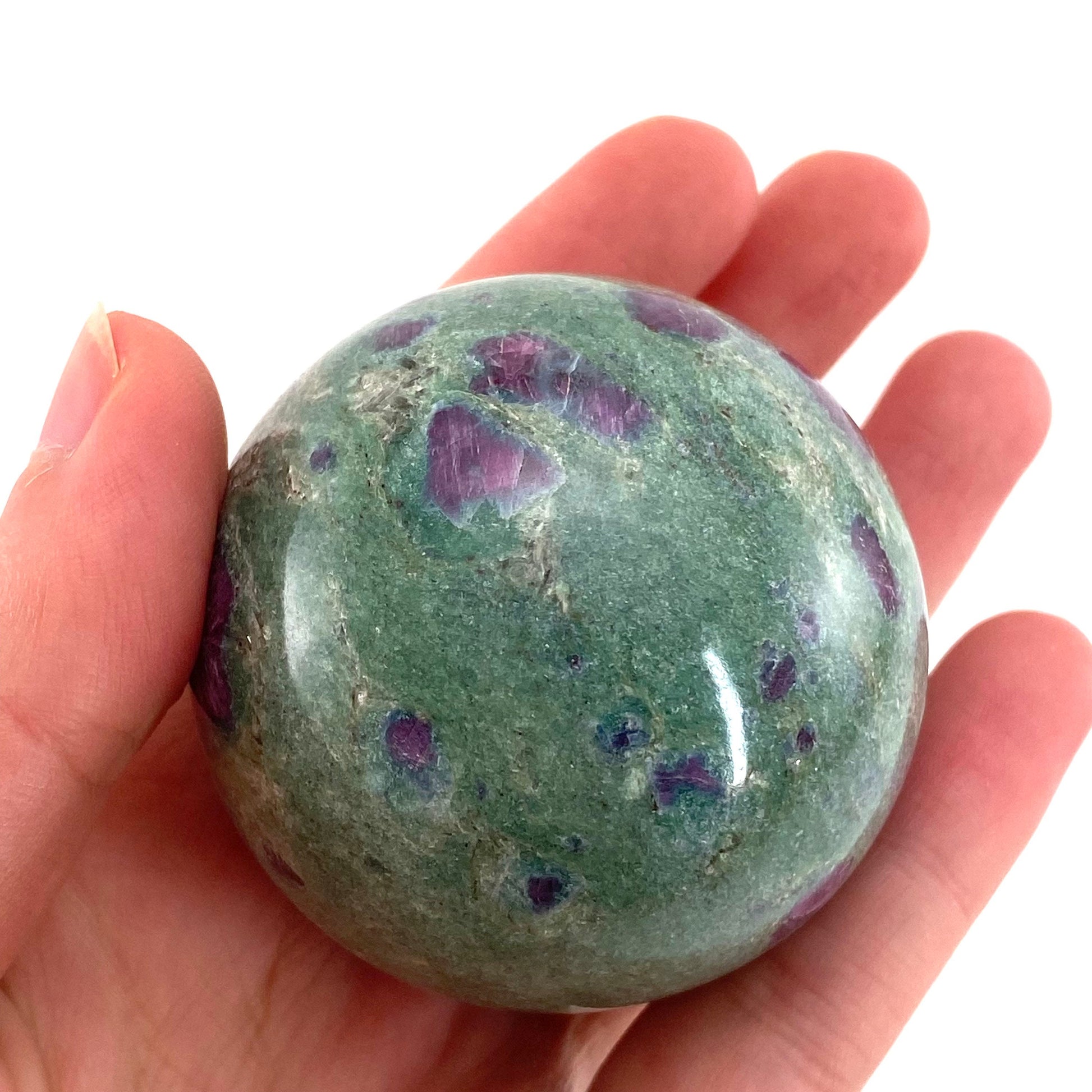 Ruby in Fuchsite Sphere (UV Reactive) | Ruby fuchsite crystal ball, polished ruby , crystal ball, crystal sphere