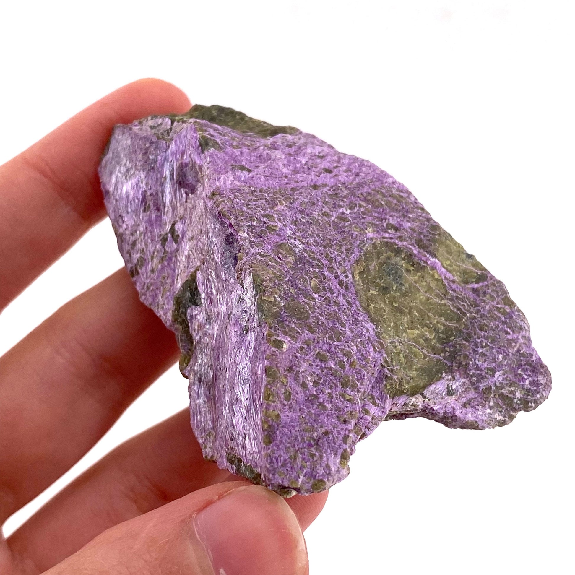 Raw Stichtite (South Africa), purple stichtite, stichtite