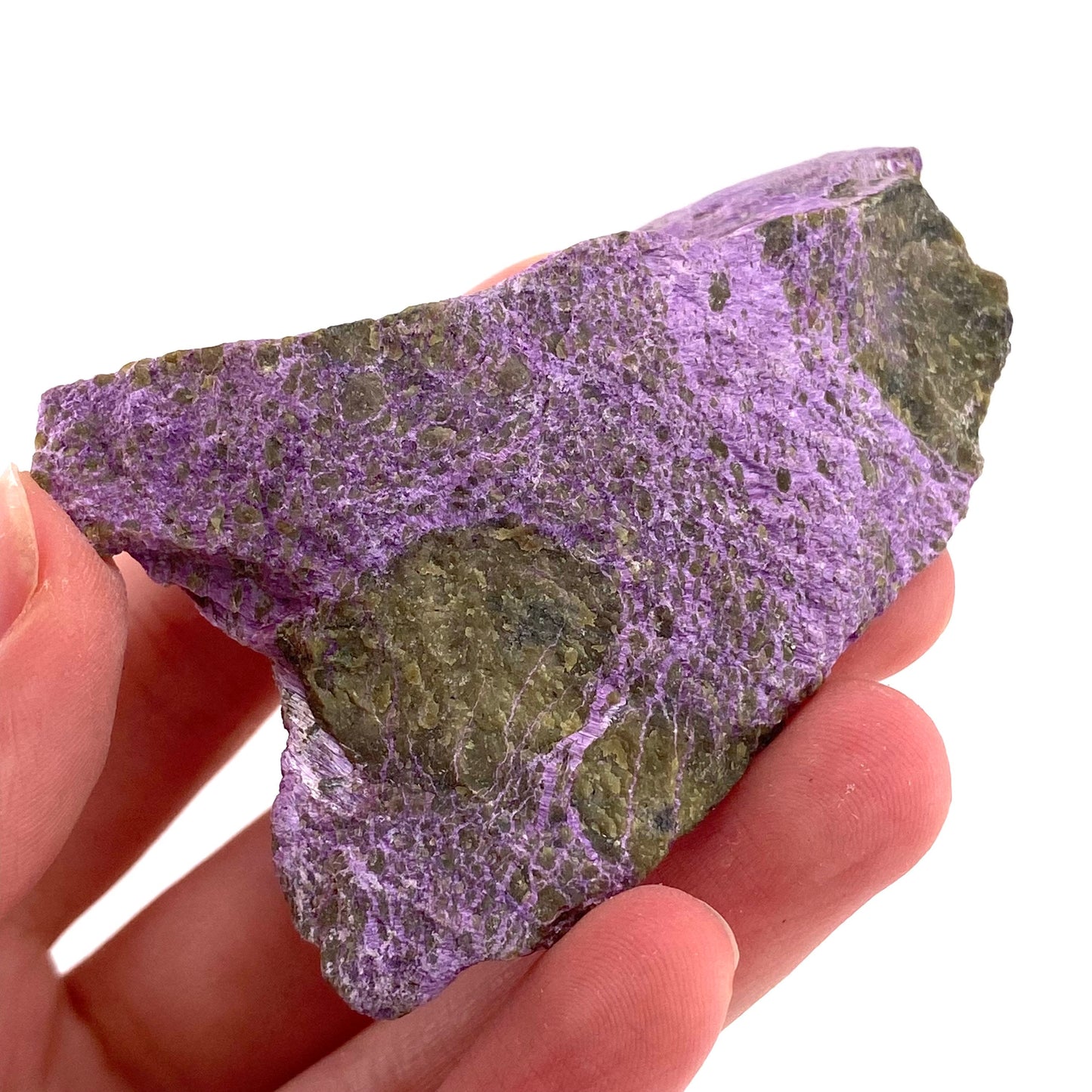 Raw Stichtite (South Africa), purple stichtite, stichtite