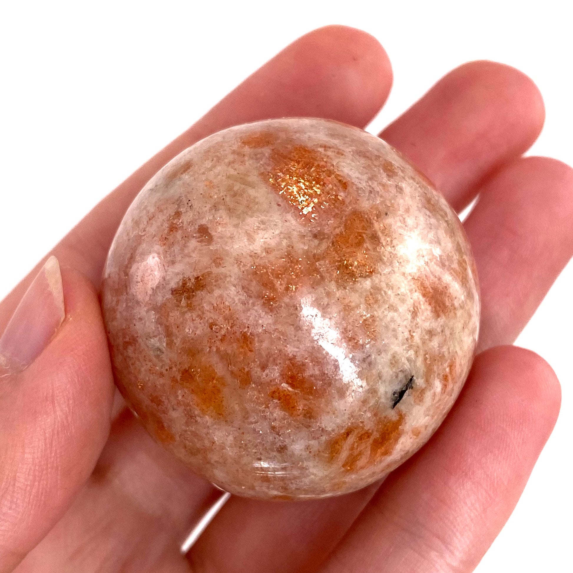 Sunstone Sphere, polished sunstone, sunstone crystal, sunstone ball, crystal ball, crystal sphere