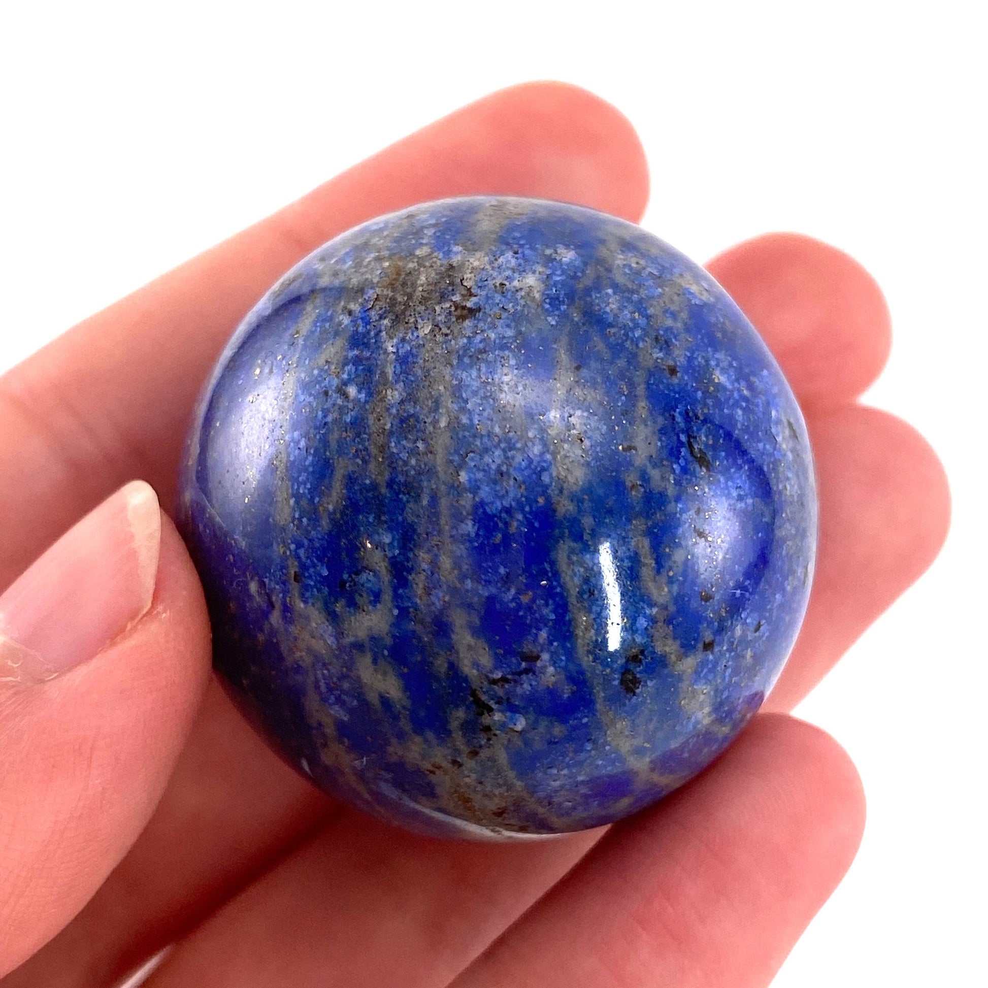 Lapis lazuli sphere, crystal ball, lapis lazuli palm stone, lapis lazuli ball, crystal ball, crystal sphere, lapis lazuli