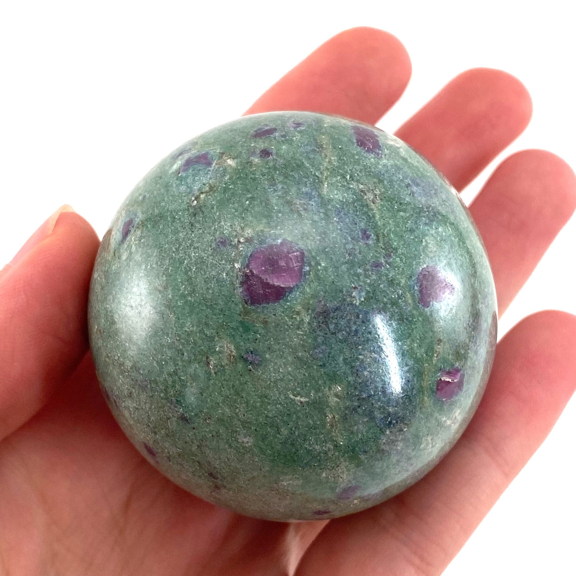 Ruby in Fuchsite Sphere (UV Reactive) | Ruby fuchsite crystal ball, polished ruby , crystal ball, crystal sphere
