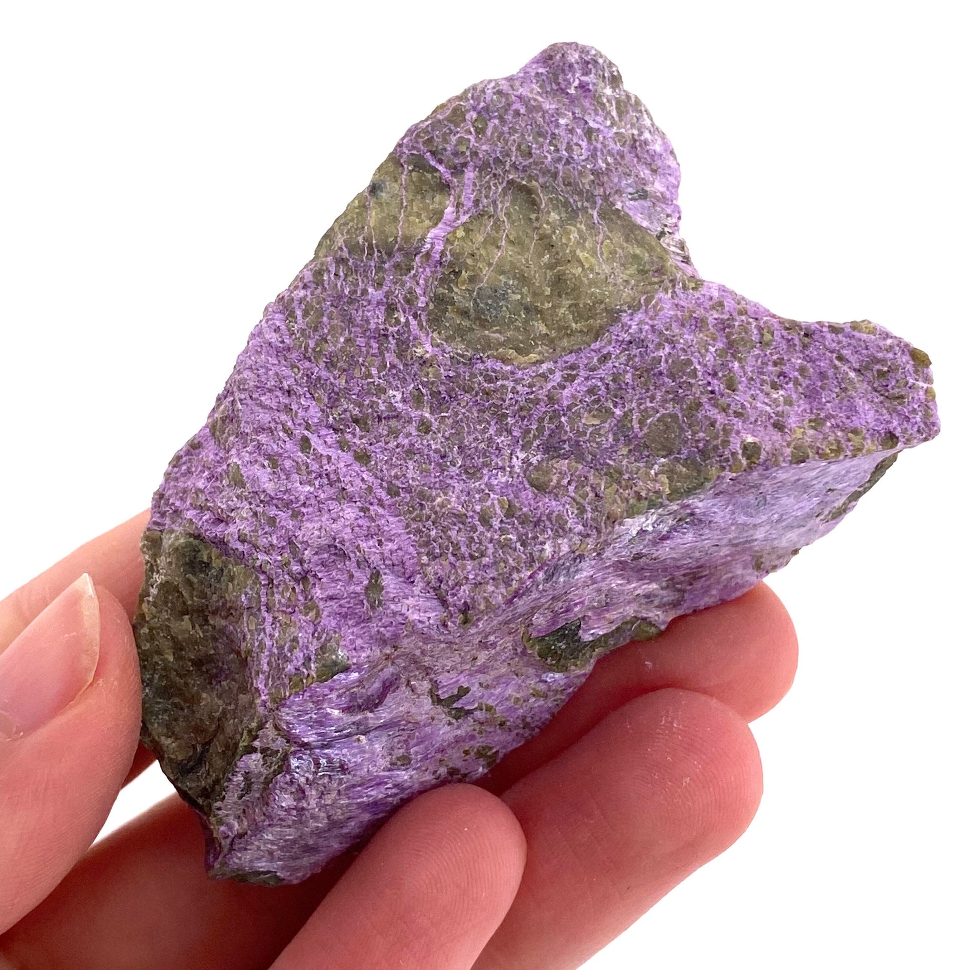 Raw Stichtite (South Africa), purple stichtite, stichtite