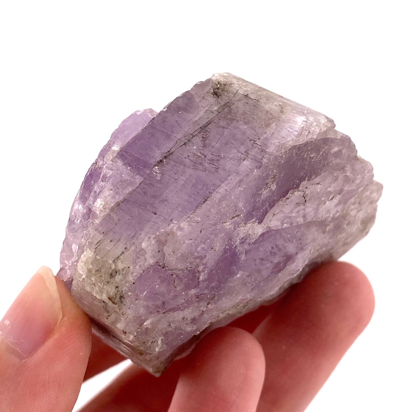 Gemmy Lavender Kunzite (Pakistan), pink kunzite specimen, spodumene, kunzite crystal, raw kunzite, mineral specimen
