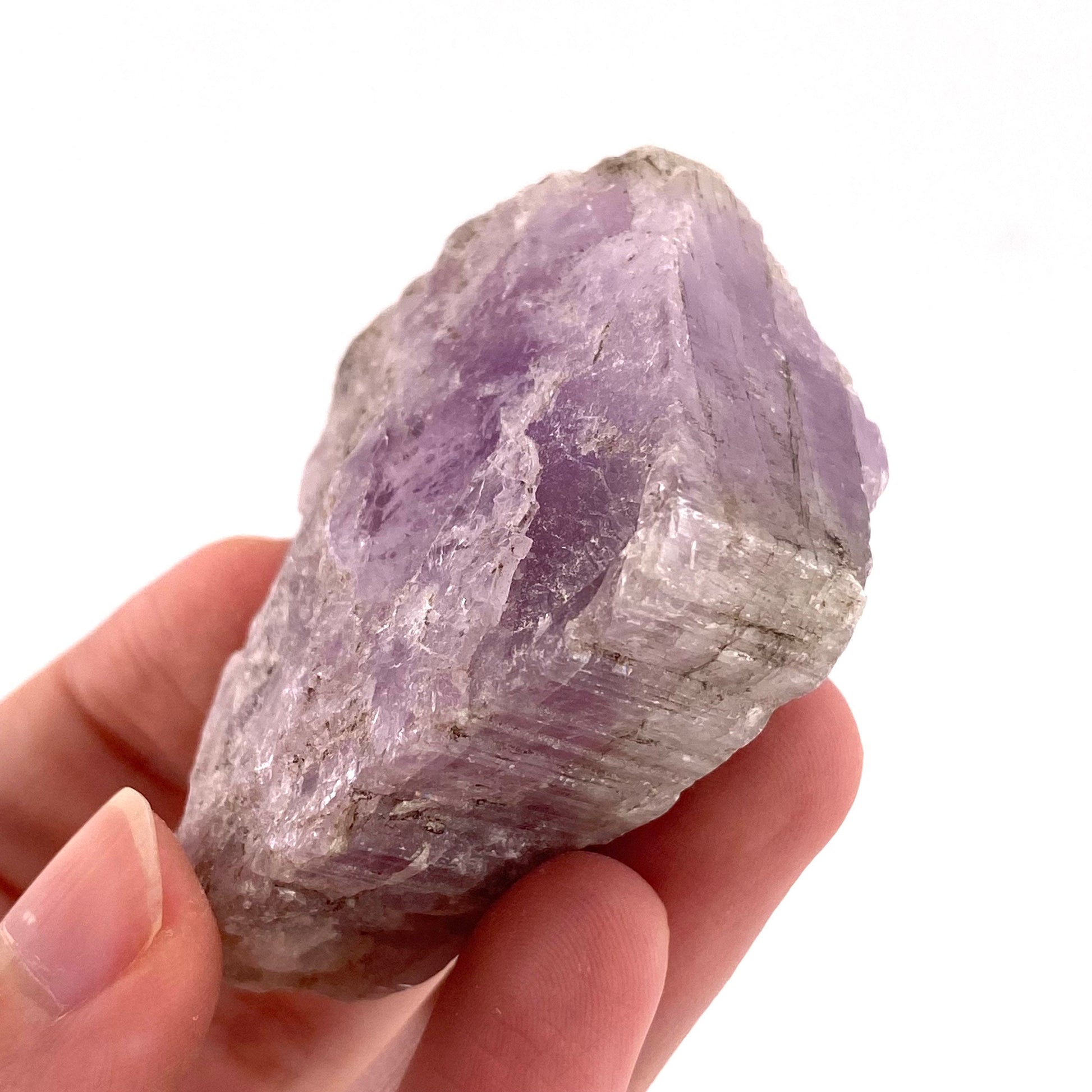 Gemmy Lavender Kunzite (Pakistan), pink kunzite specimen, spodumene, kunzite crystal, raw kunzite, mineral specimen