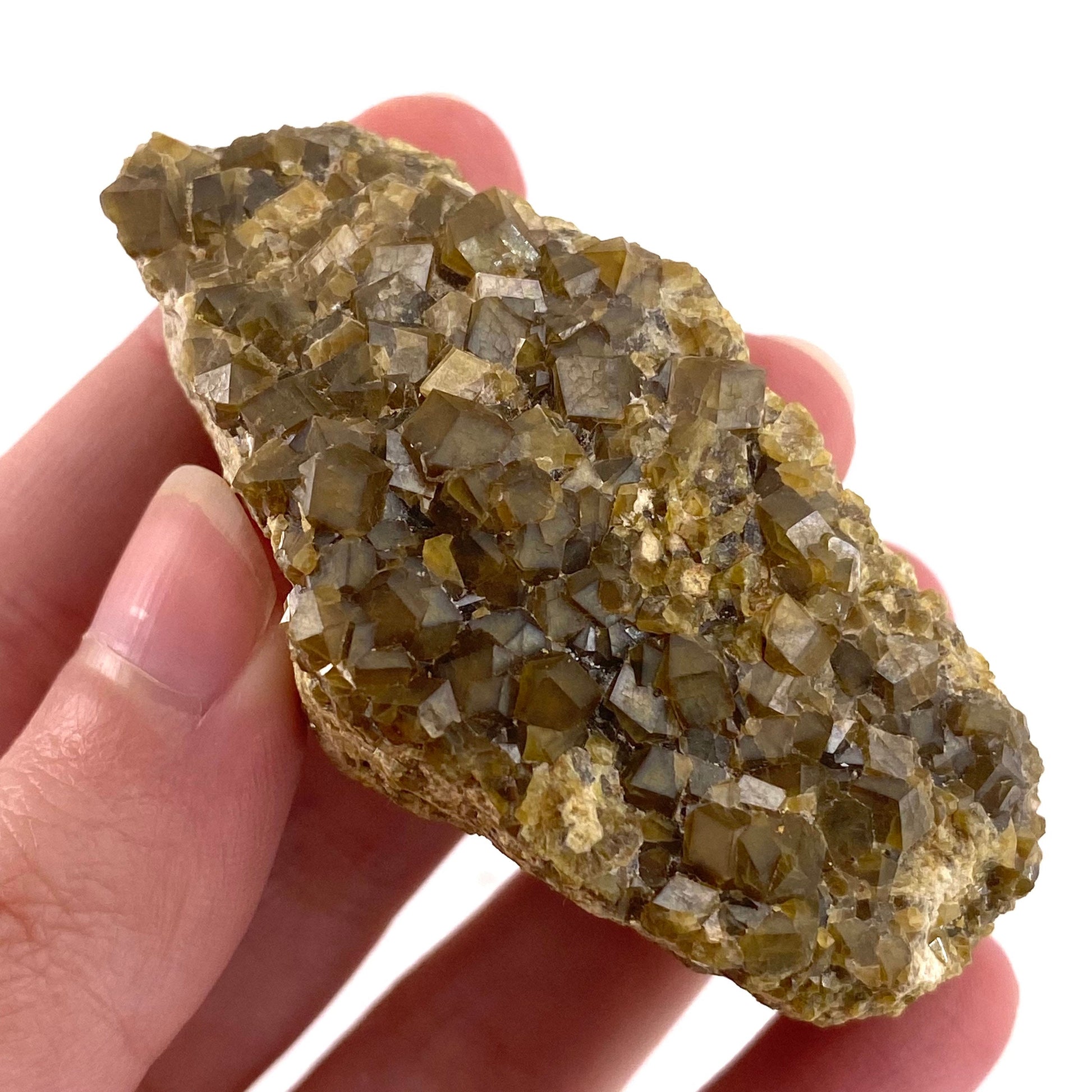 Andradite Garnet (Arizona, USA) | green garnet, raw garnet crystal, andradite garnet crystal, raw green garnet
