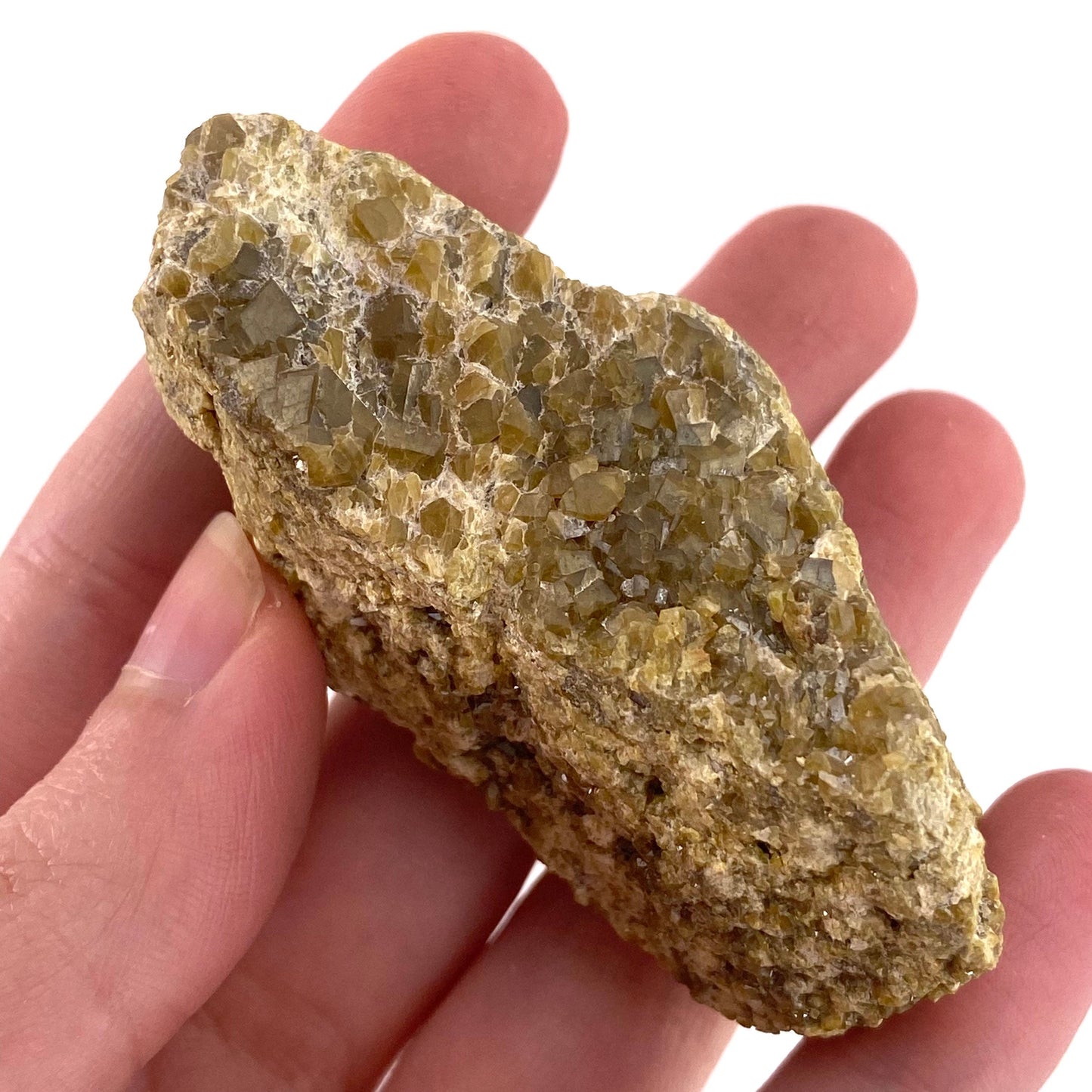 Andradite Garnet (Arizona, USA) | green garnet, raw garnet crystal, andradite garnet crystal, raw green garnet