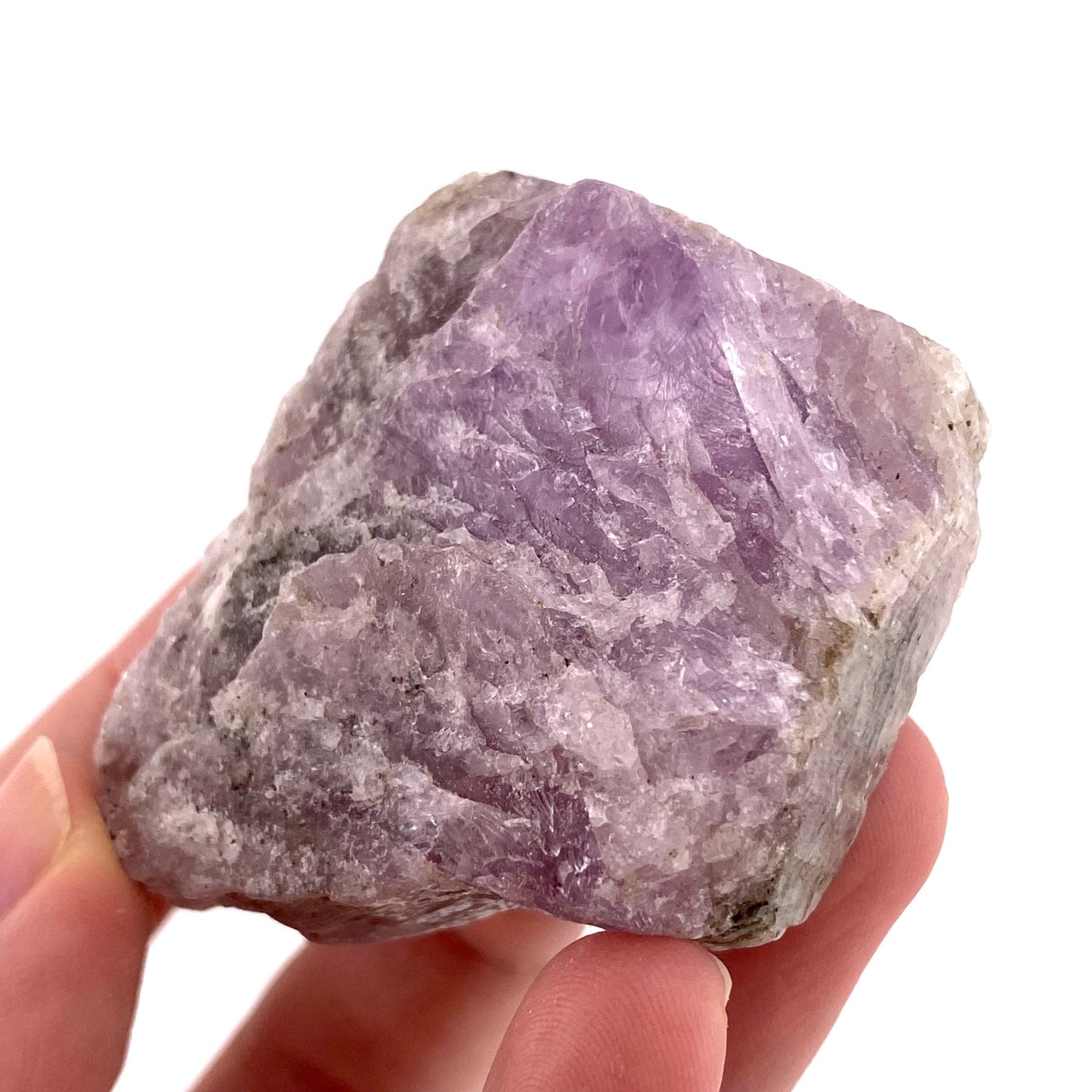 Gemmy Lavender Kunzite (Pakistan), pink kunzite specimen, spodumene, kunzite crystal, raw kunzite, mineral specimen