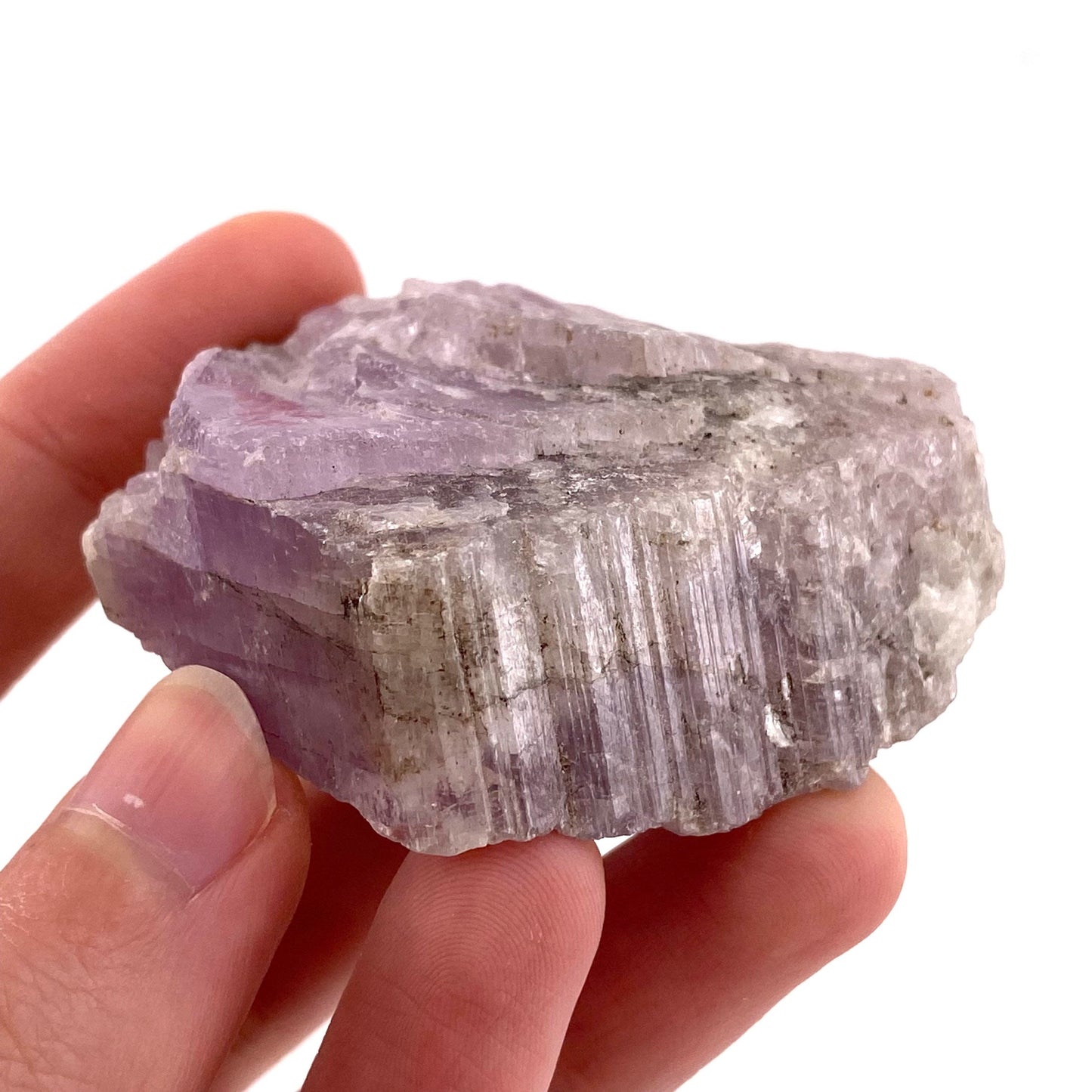 Gemmy Lavender Kunzite (Pakistan), pink kunzite specimen, spodumene, kunzite crystal, raw kunzite, mineral specimen
