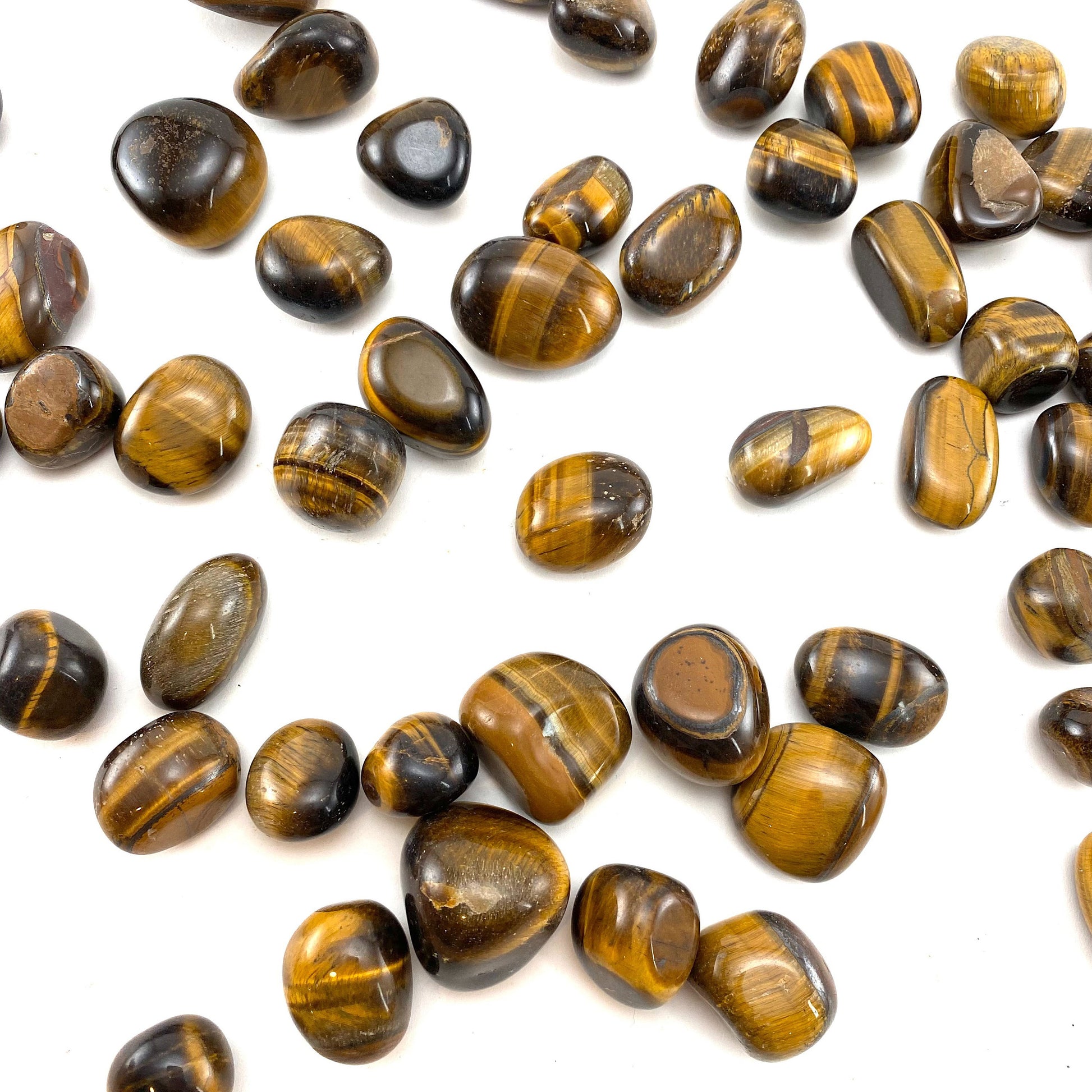 ONE Tiger's Eye Tumble | tumbled stones, tumbled crystal, tumbled tigers eye, yellow tigers eye