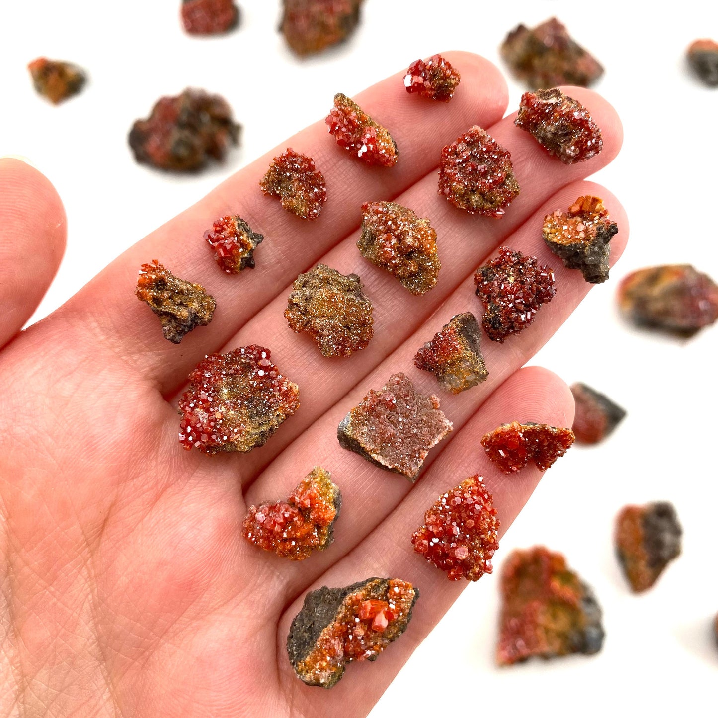 ONE Mini Vanadinite Cluster (Arizona, USA) | raw vanadinite, vanadinite specimen, vanadinite crystal, mineral specimen