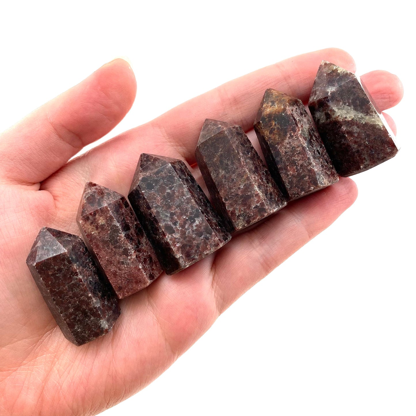 Red Garnet Point, red garnet mini tower, crystal point, garnet crystal, red garnet