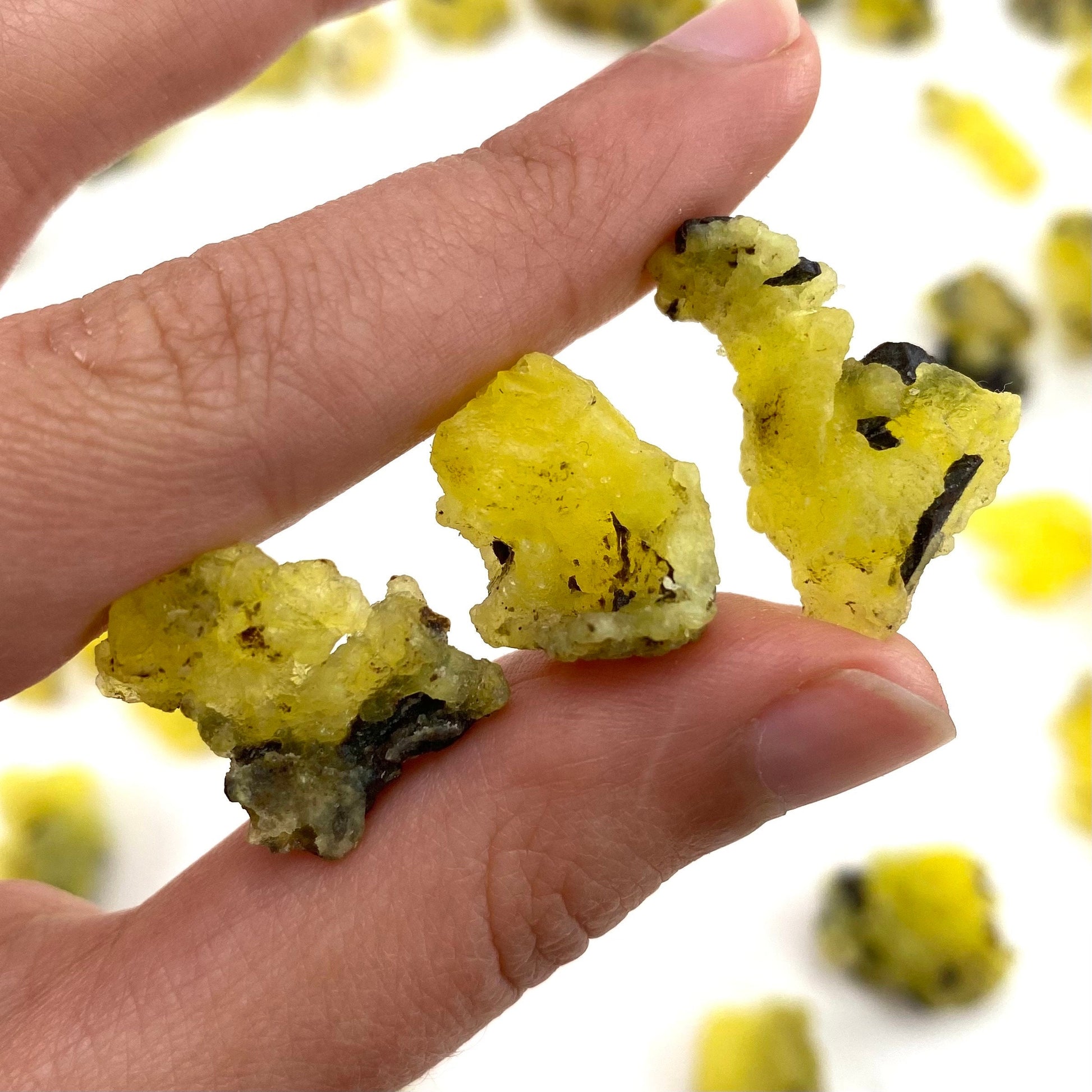 ONE Brucite Specimen (Pakistan) | yellow brucite, raw brucite, yellow brucite crystal, mineral specimen, crystals